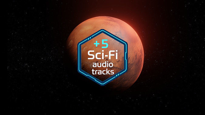 Photorealistic Mars High-Res Textures and Sci-Fi Music Pack Low-poly 3D model