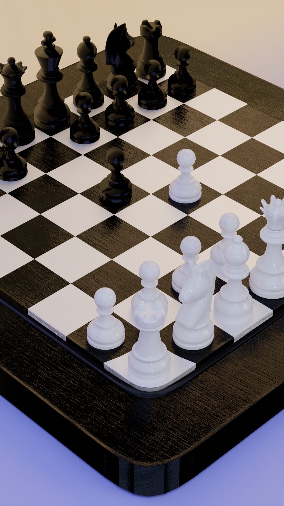 Realistic Chess Set 3D Model 3D model_3