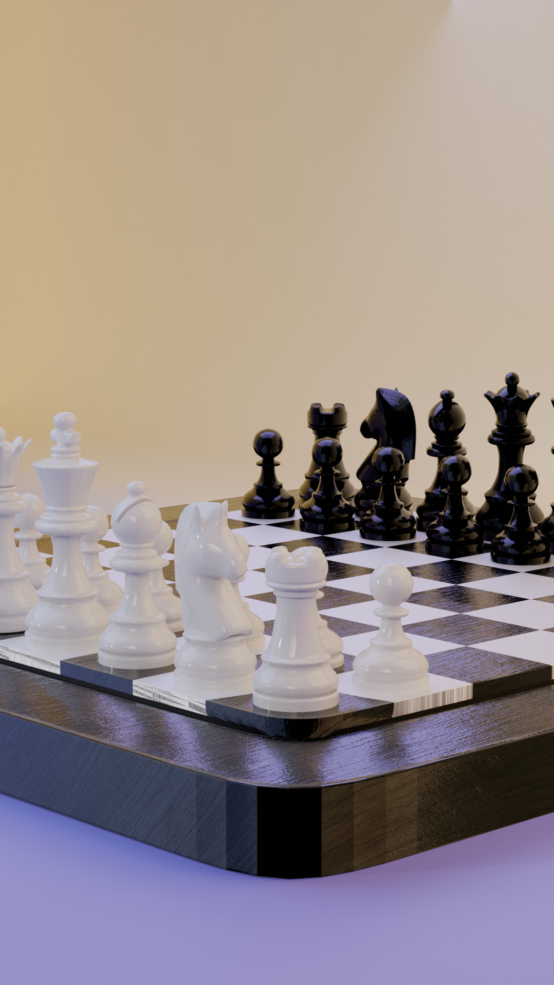 Realistic Chess Set 3D Model 3D model_1