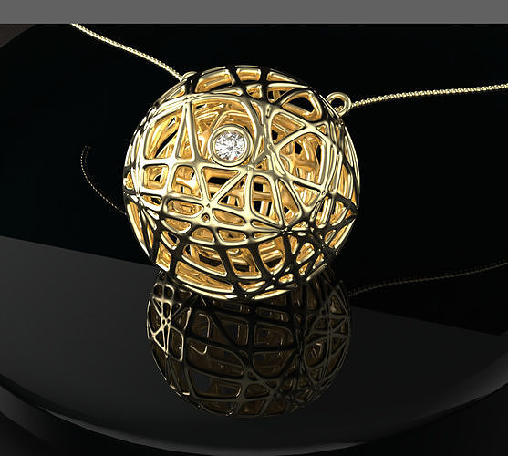 parametric Sphere pendant Free 3D print model