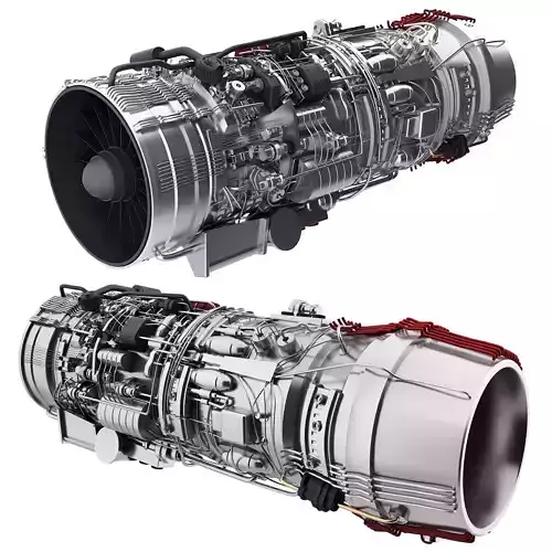 engine Low-poly 3D model