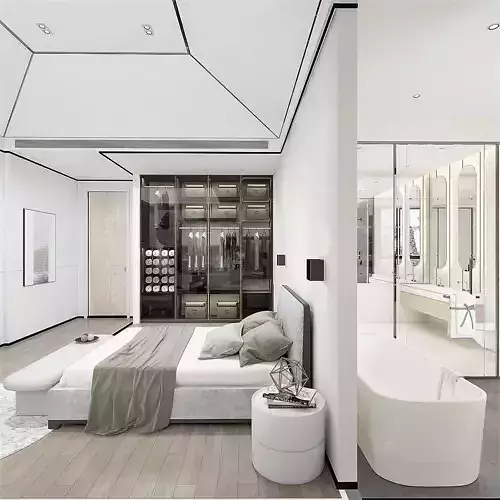 Bedroom and Bathroom