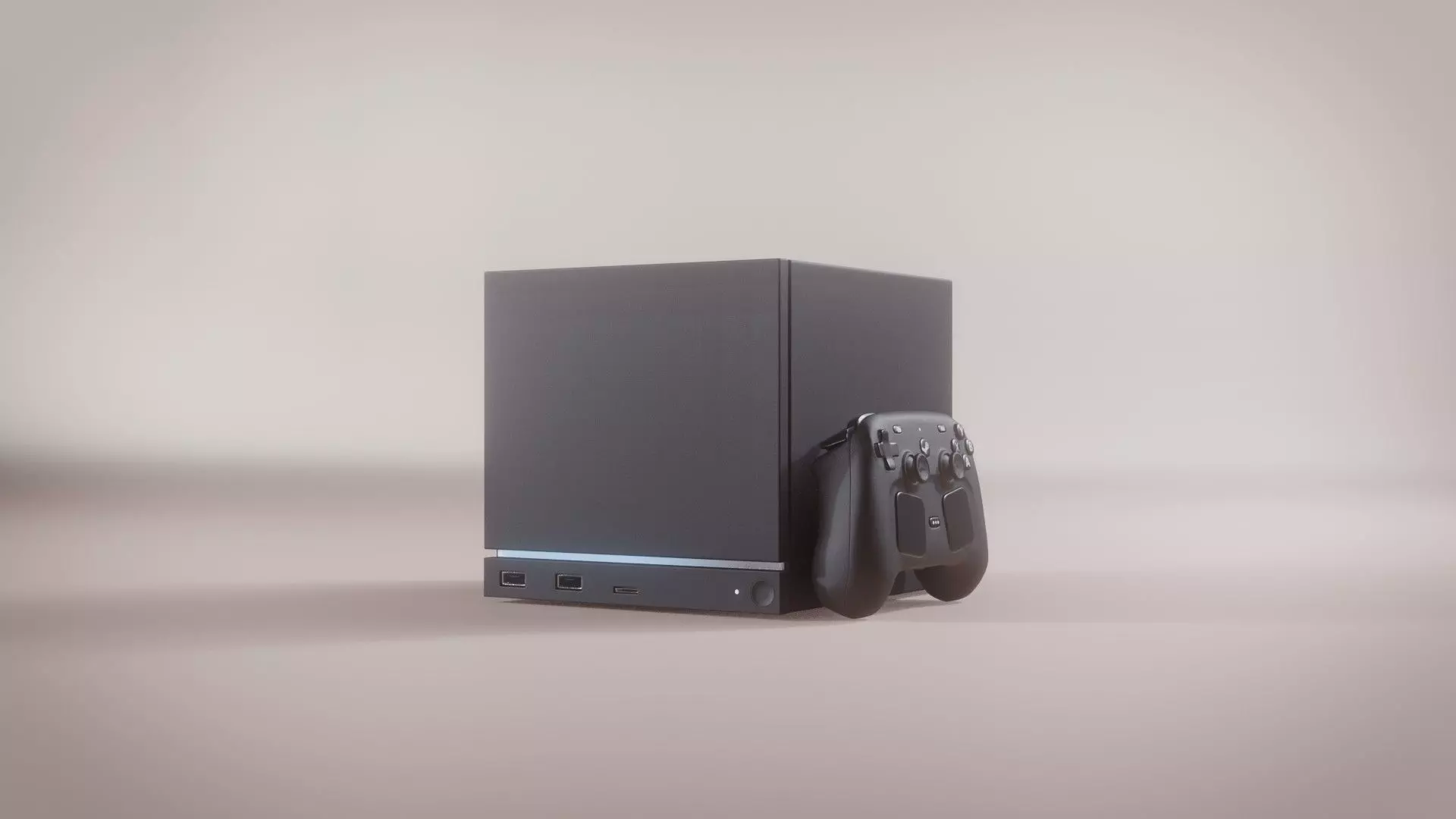 Steam Machine 3d model Low-poly 3D model