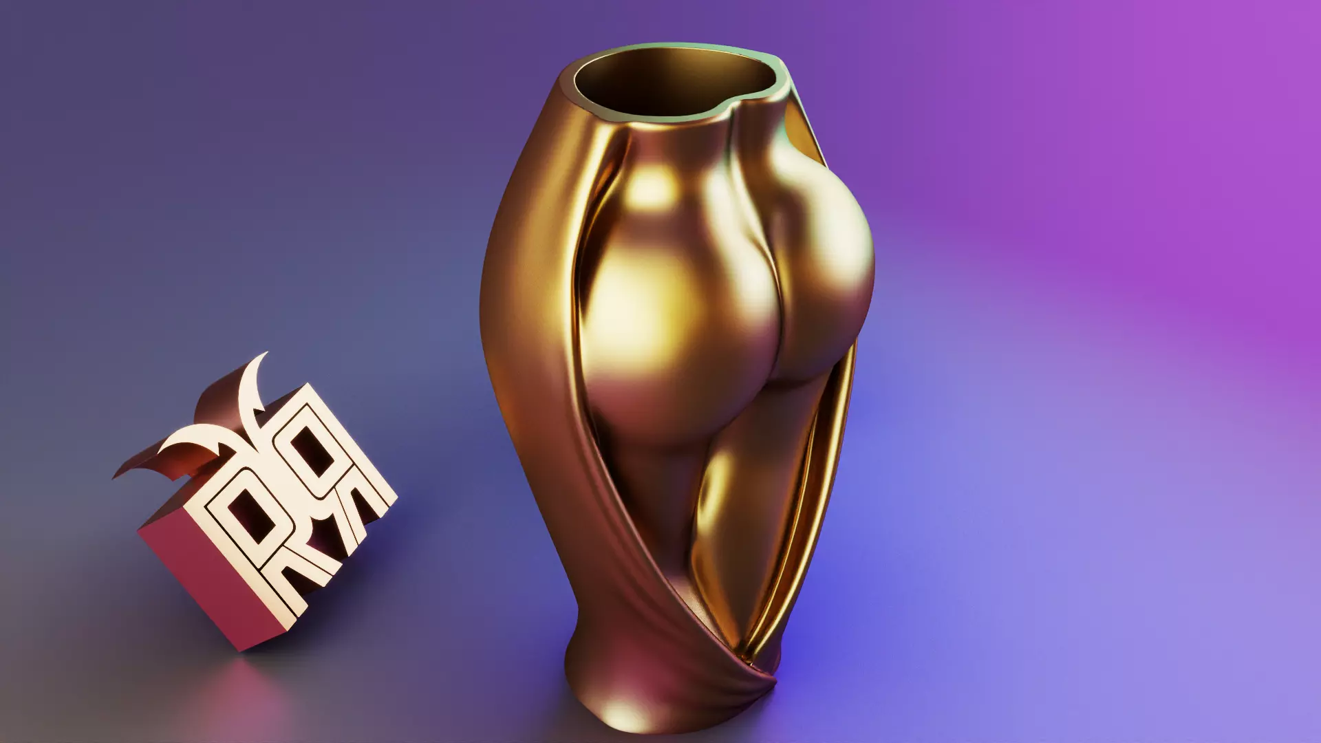 Female Body Vase Aesthetic Decor 3D print model