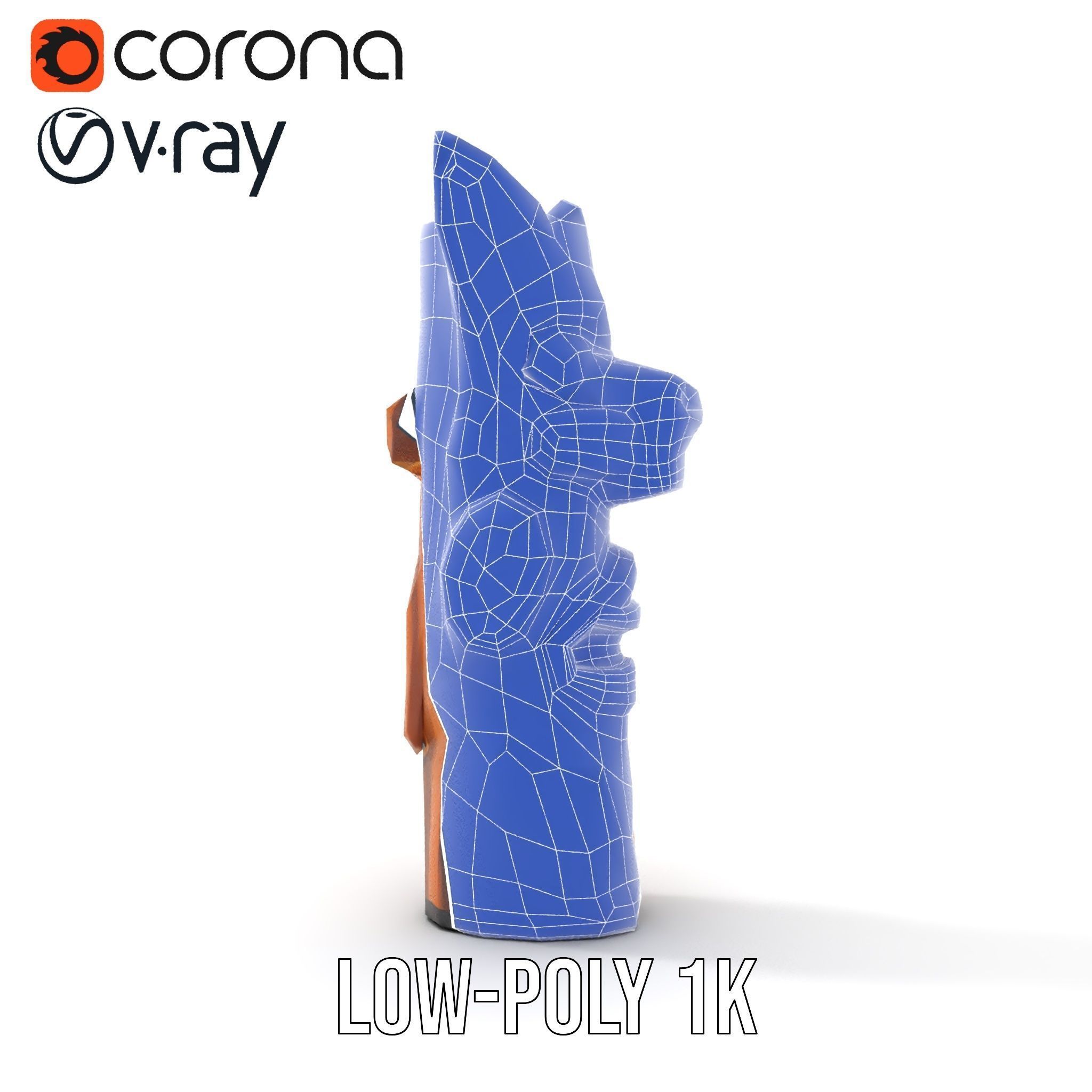 Traditional Totem Pole Sculpture Model Pack for Cultural Disp... Low-poly 3D model_23