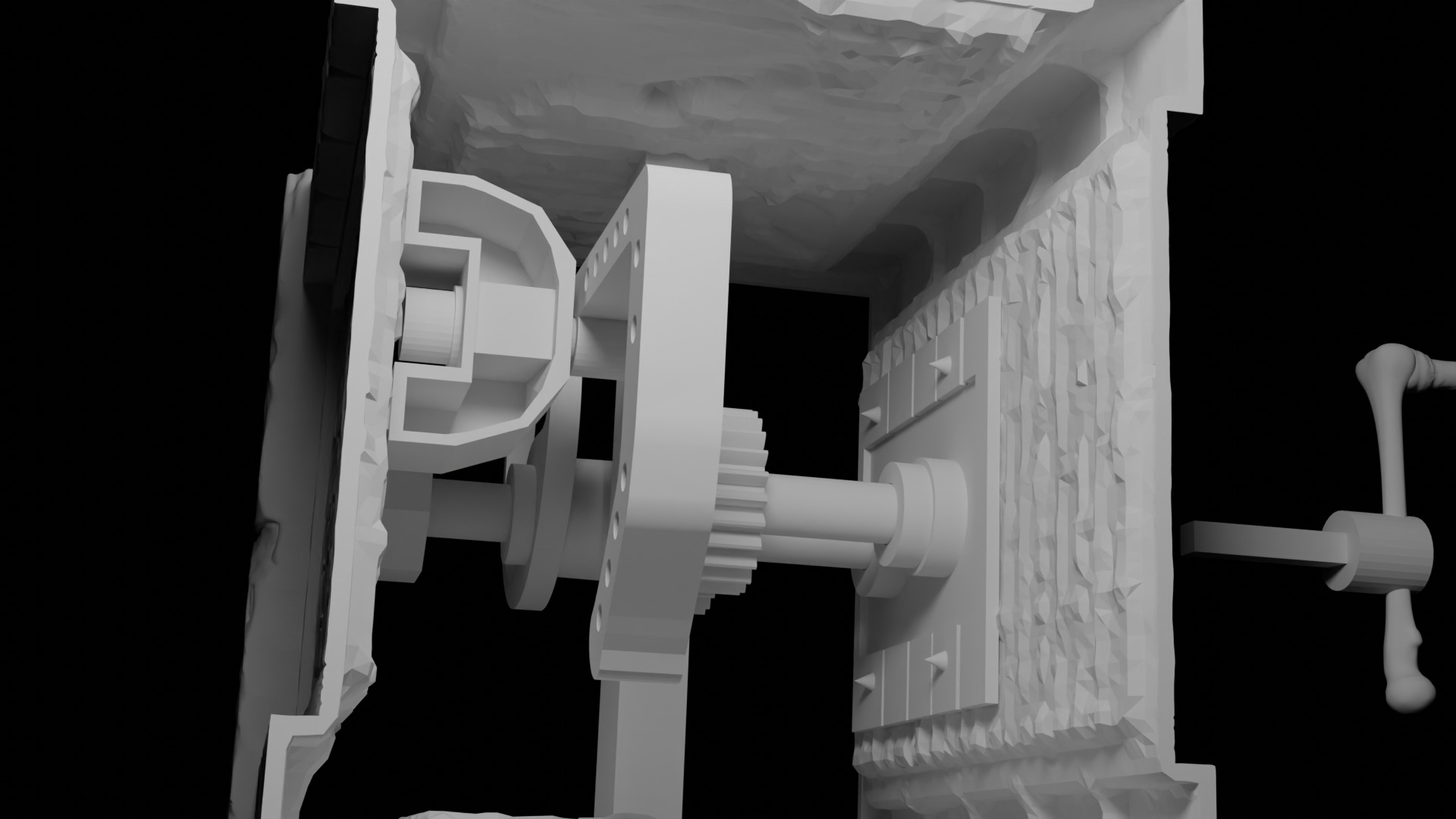 Accurate Haunted Mansion Bricklayer Tomb Anaheim Version  3D print model_12