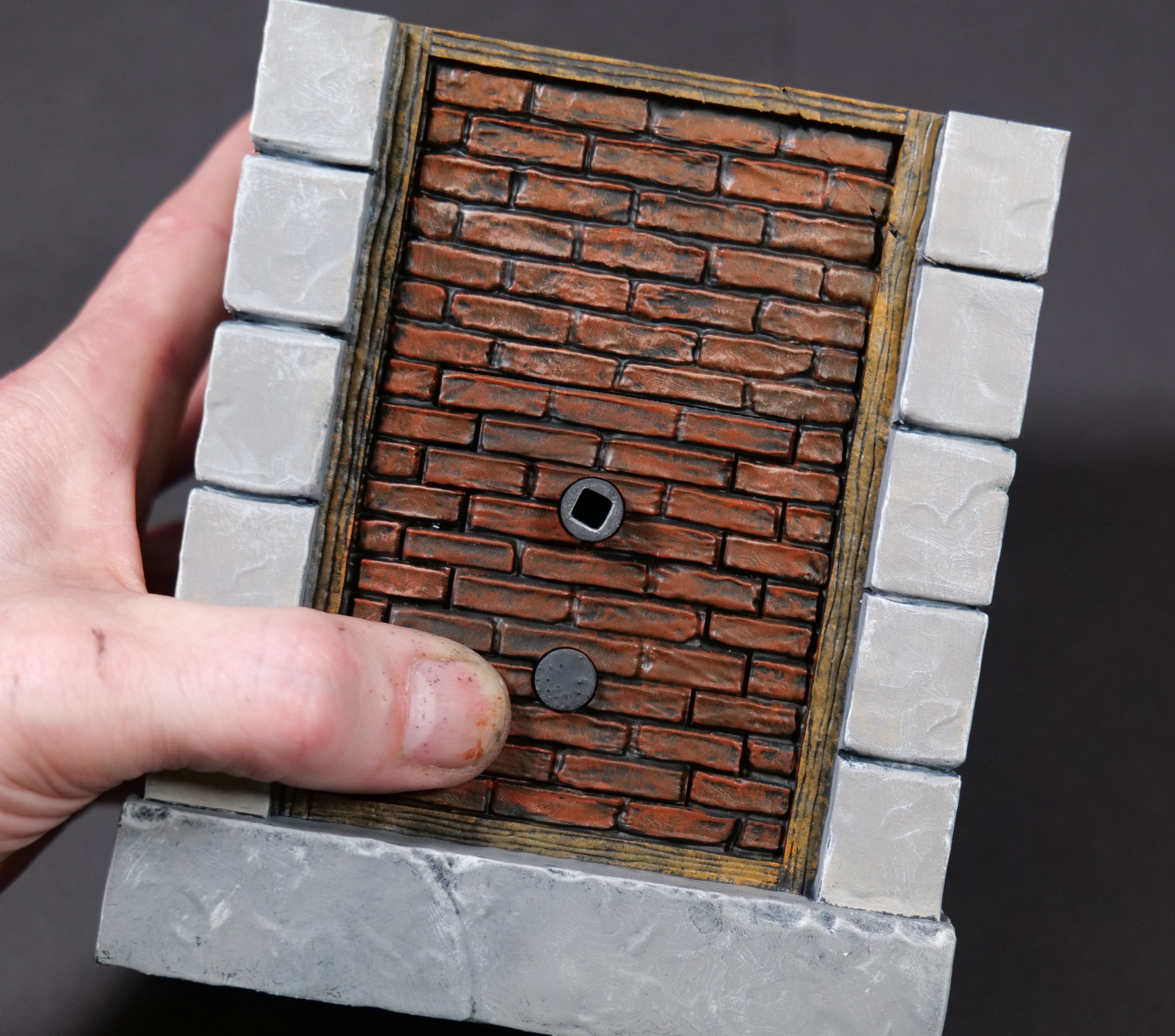 Accurate Haunted Mansion Bricklayer Tomb Anaheim Version  3D print model_17