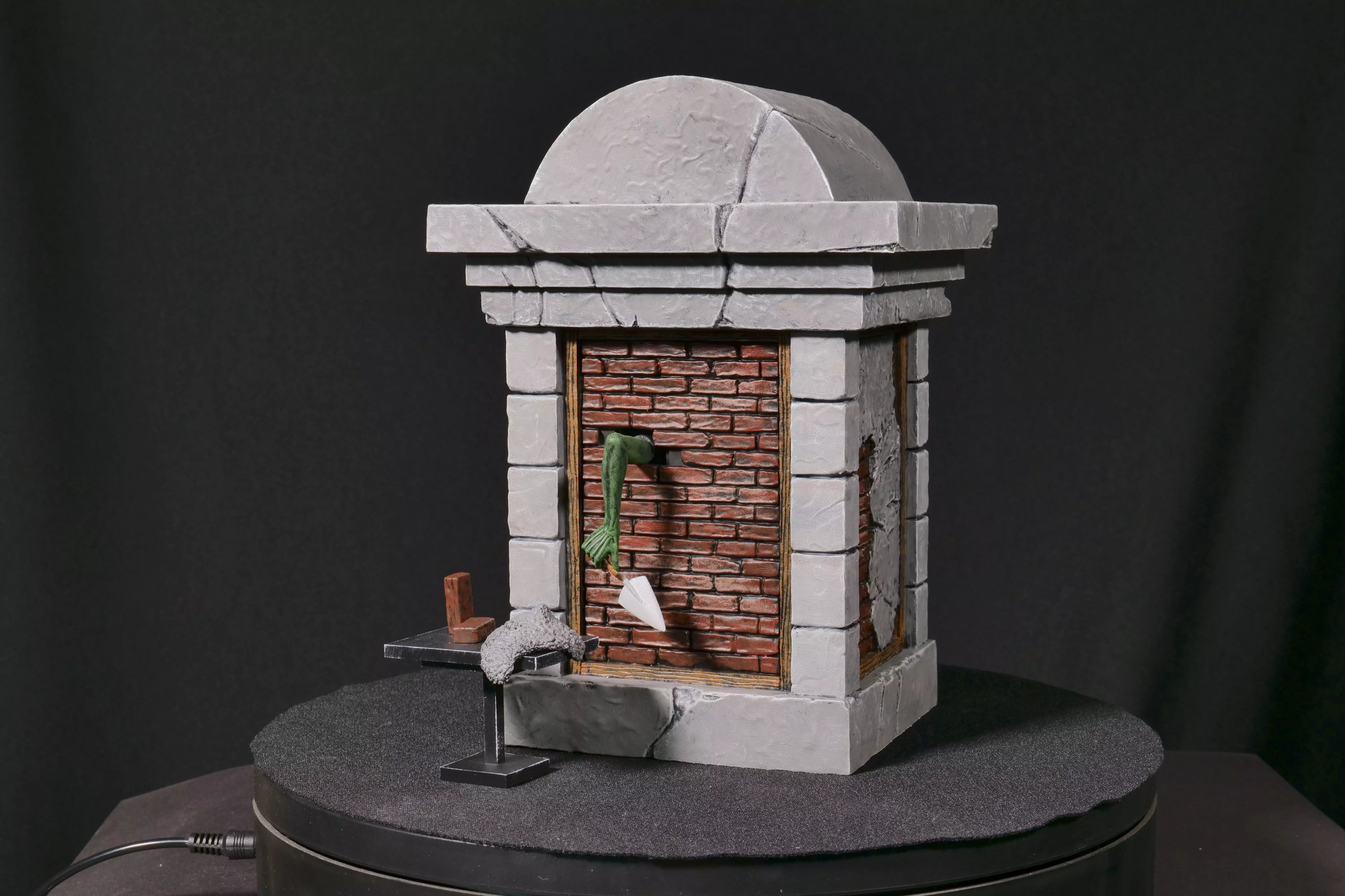 Accurate Haunted Mansion Bricklayer Tomb Anaheim Version  3D print model_0