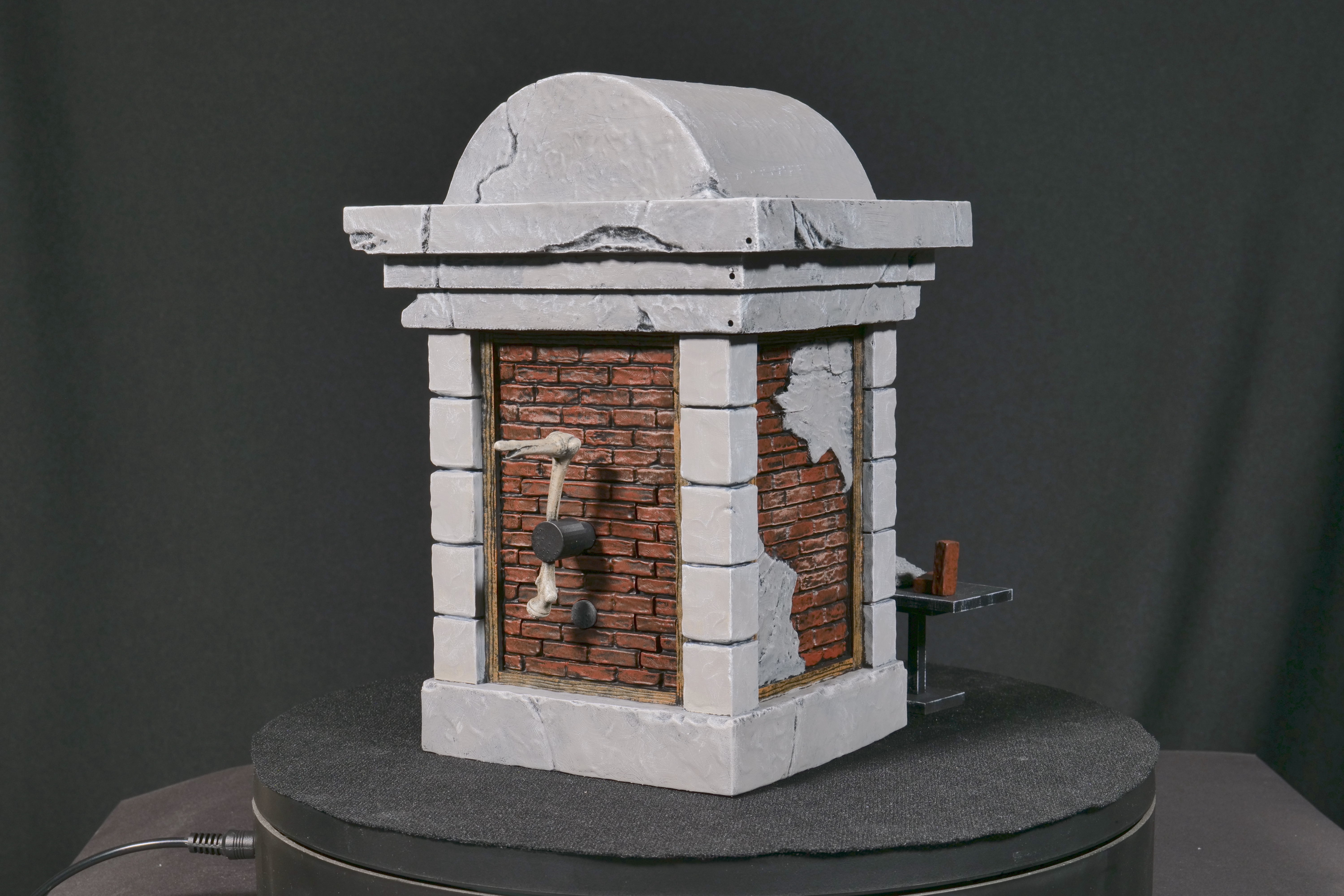 Accurate Haunted Mansion Bricklayer Tomb Anaheim Version  3D print model_5