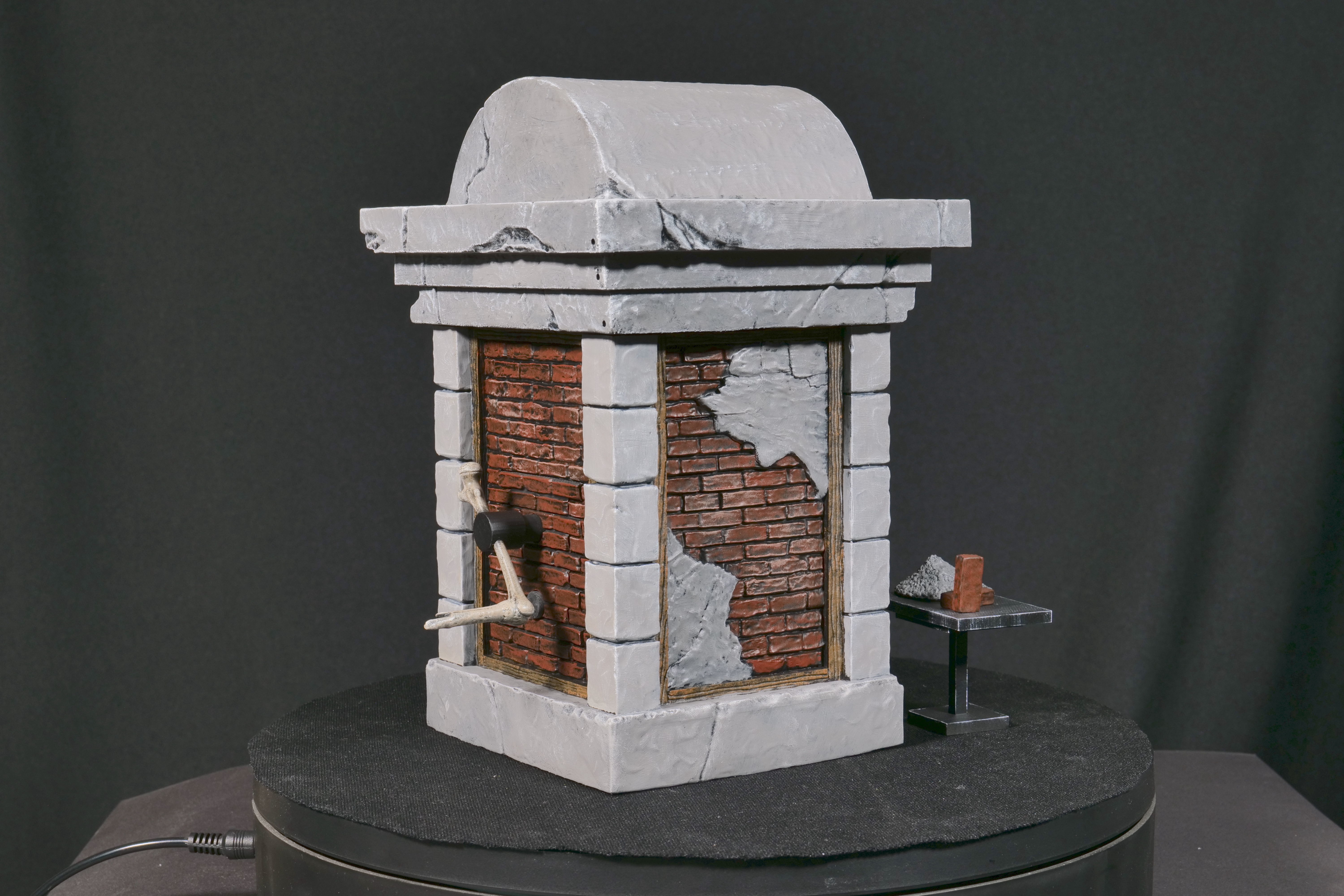 Accurate Haunted Mansion Bricklayer Tomb Anaheim Version  3D print model_6