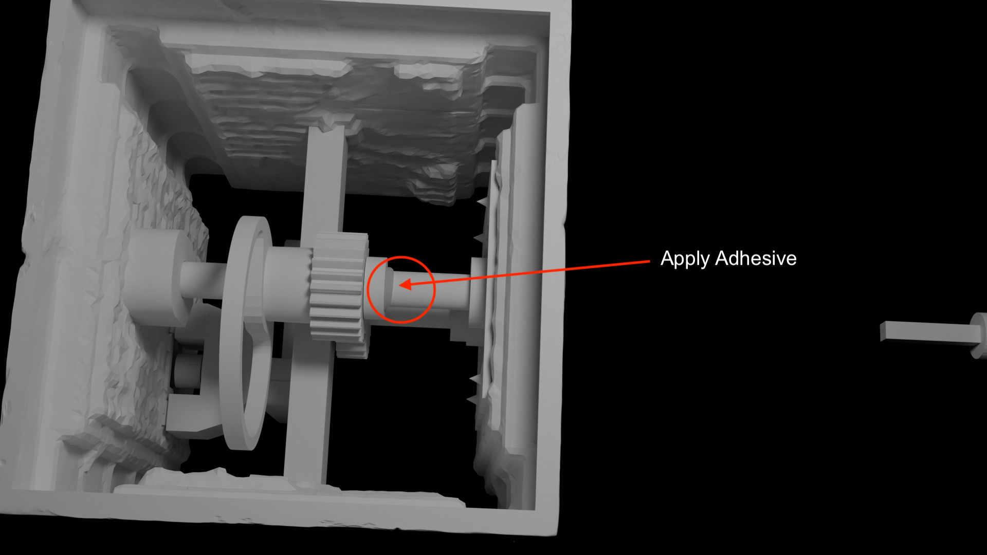 Accurate Haunted Mansion Bricklayer Tomb Anaheim Version  3D print model_15