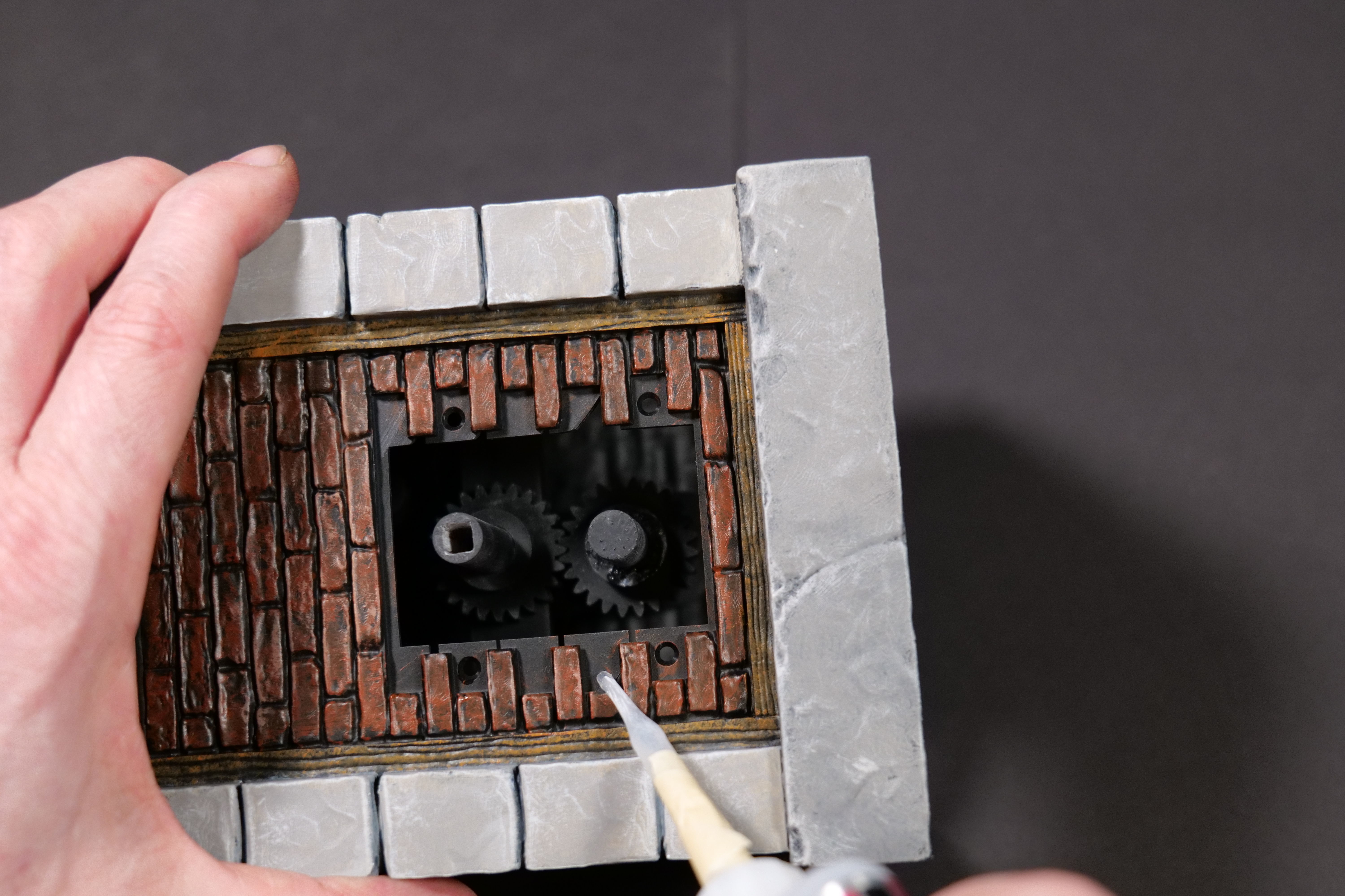 Accurate Haunted Mansion Bricklayer Tomb Anaheim Version  3D print model_16