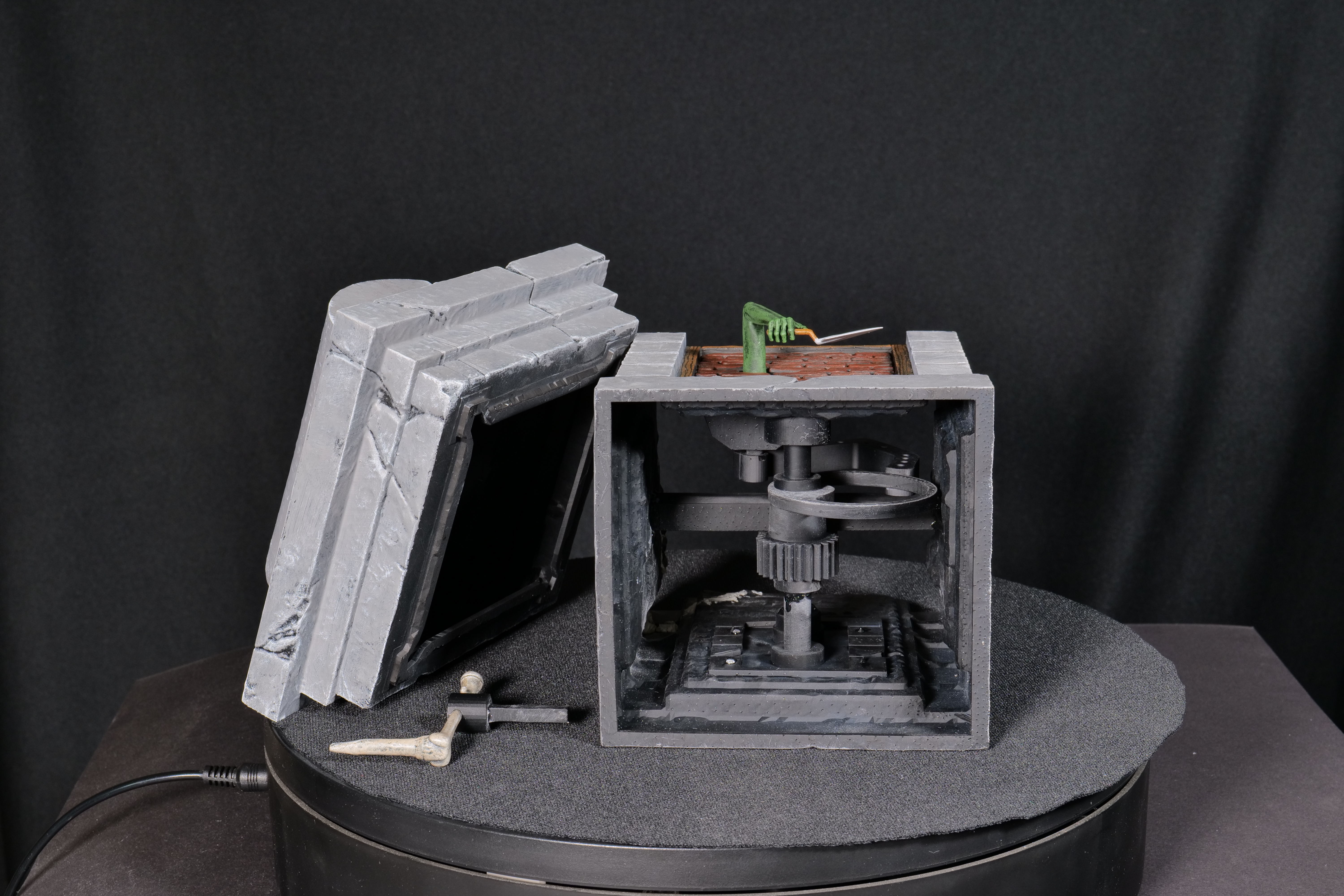 Accurate Haunted Mansion Bricklayer Tomb Anaheim Version  3D print model_9