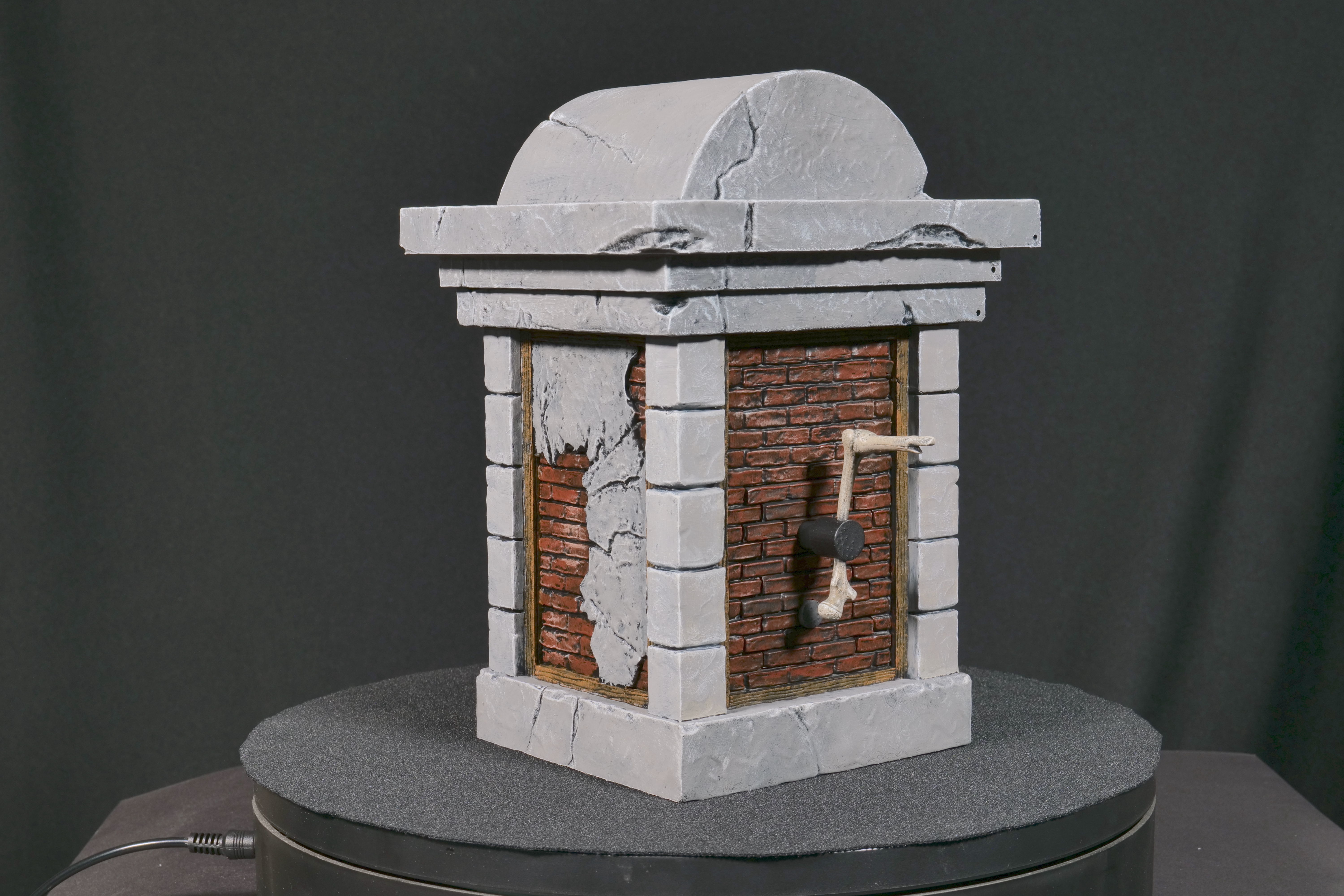 Accurate Haunted Mansion Bricklayer Tomb Anaheim Version  3D print model_3