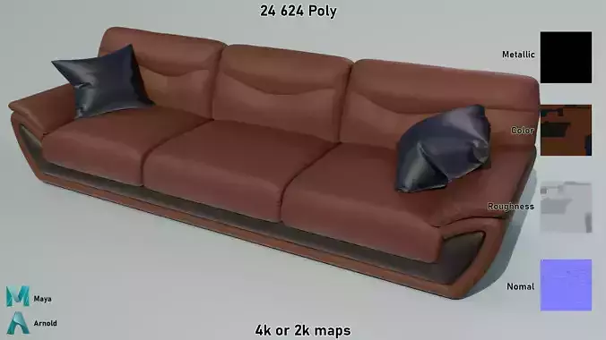 Large Leather Sofa