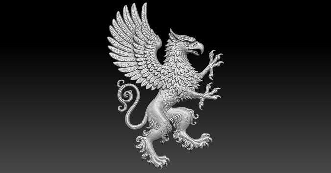 2 Griffin CNC Relief Model 3D print model
