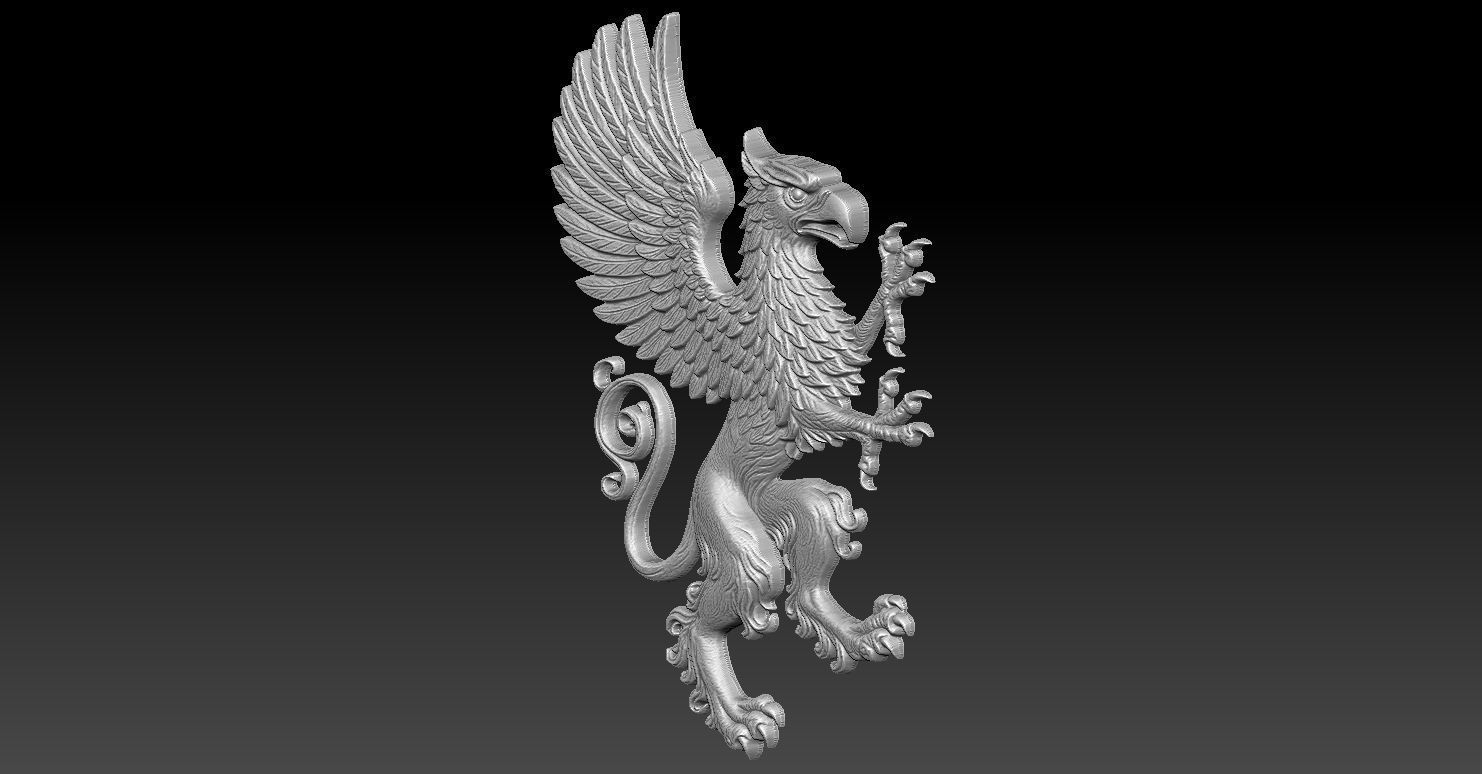 2 Griffin CNC Relief Model 3D print model_2