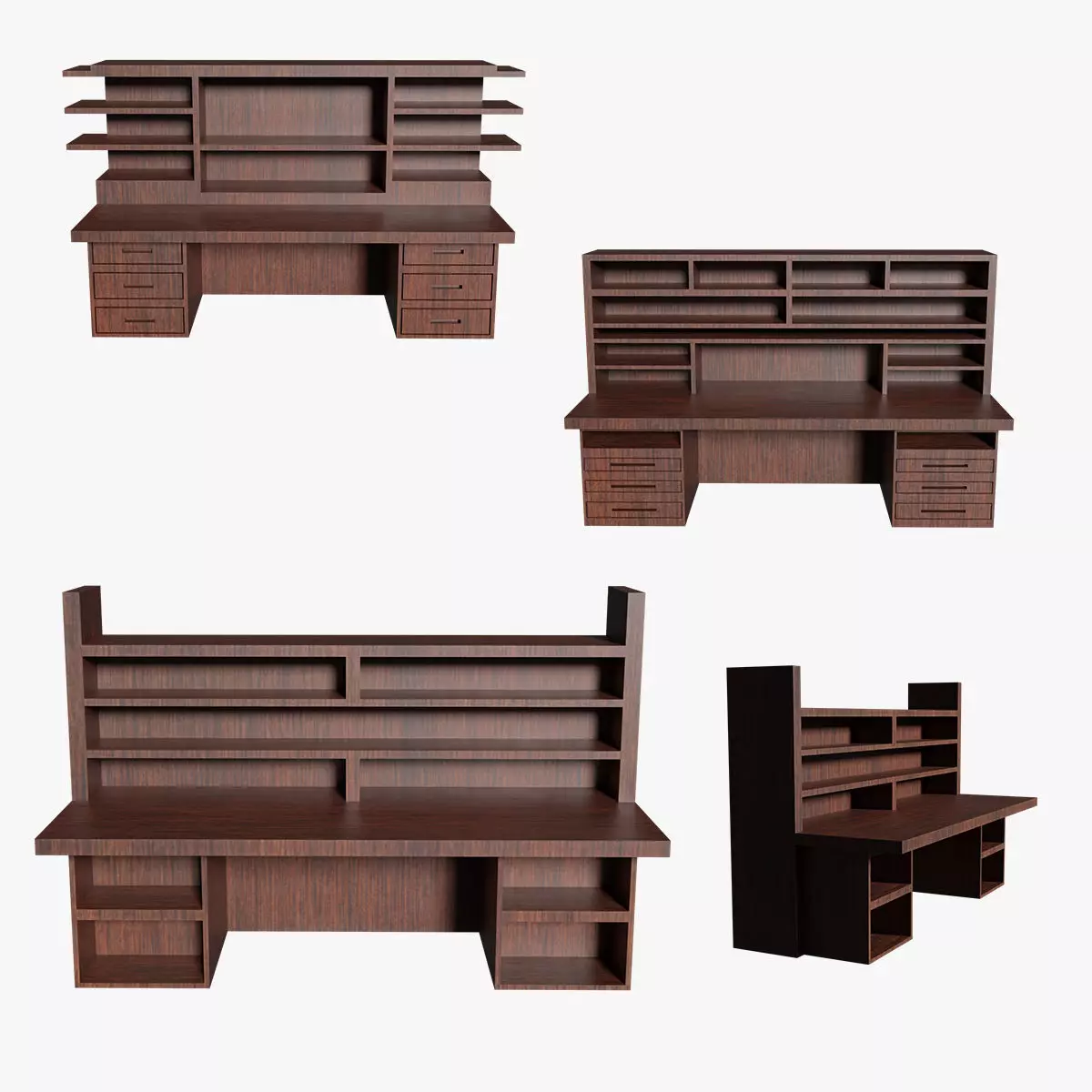 Deco Desks NexVaultFocus Series Lot1 N7-9 Group 3 3D model_0