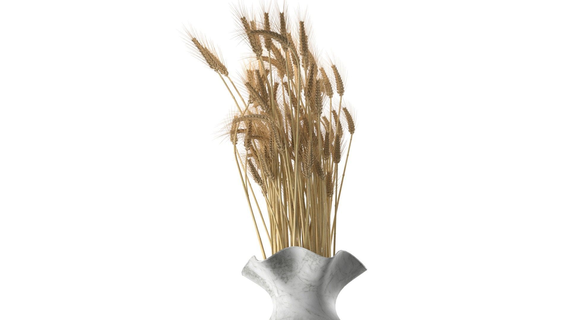 Wheat vase collection Low-poly 3D model_9