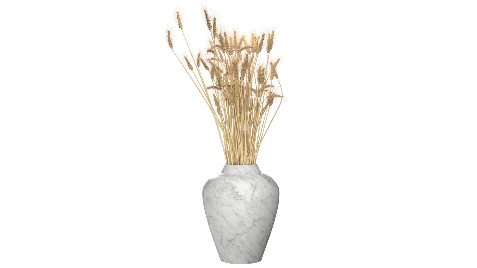 Wheat vase collection Low-poly 3D model_2