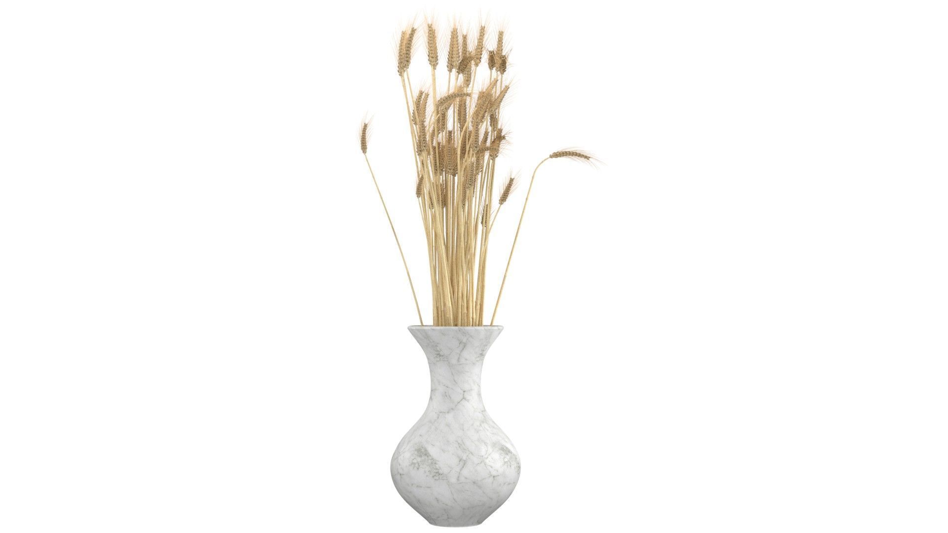 Wheat vase collection Low-poly 3D model_3