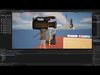 Basketball Court Set with Hoop Floor Timers LED Screens Low-poly 3D model_1