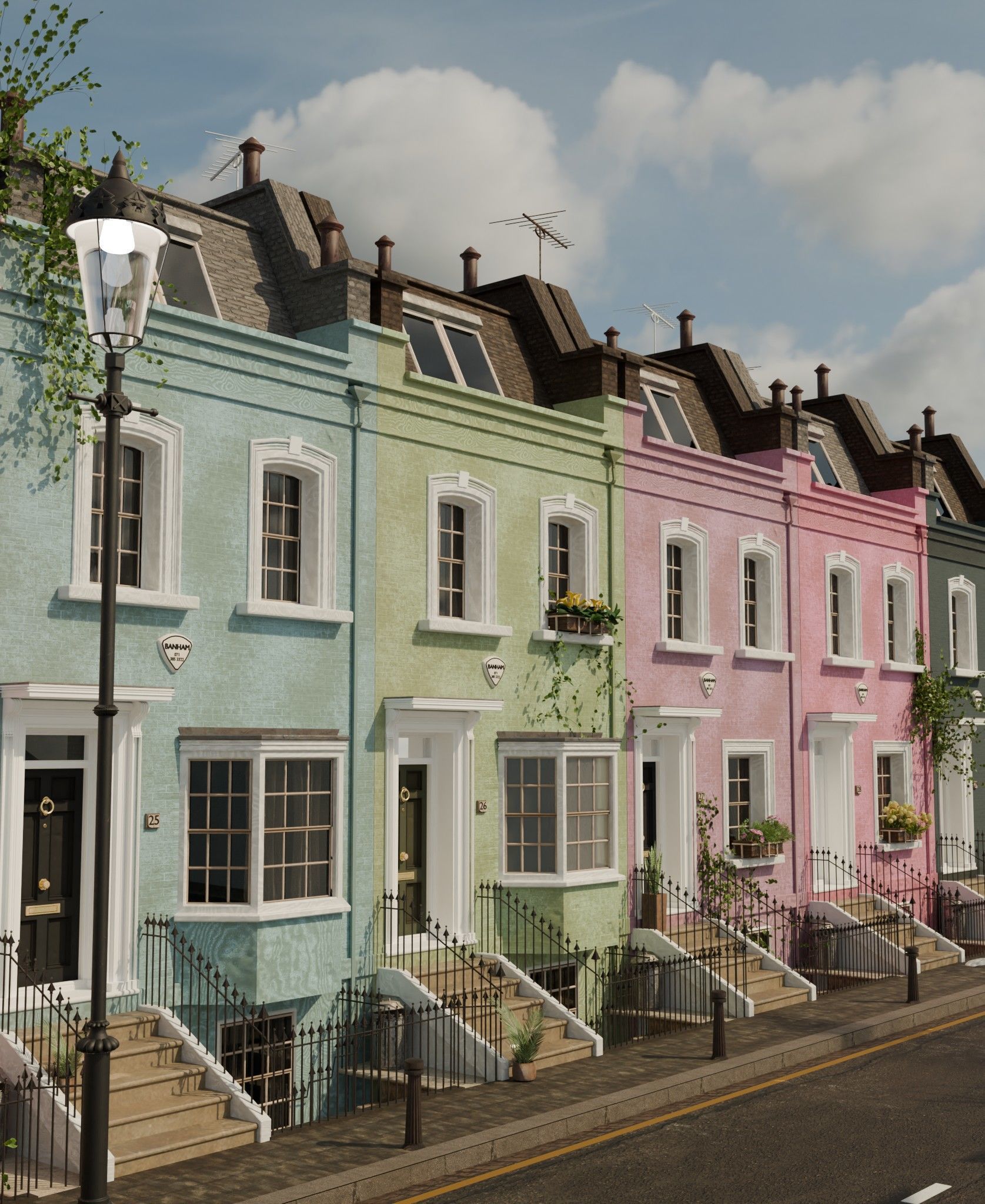 london house Low-poly 3D model_26