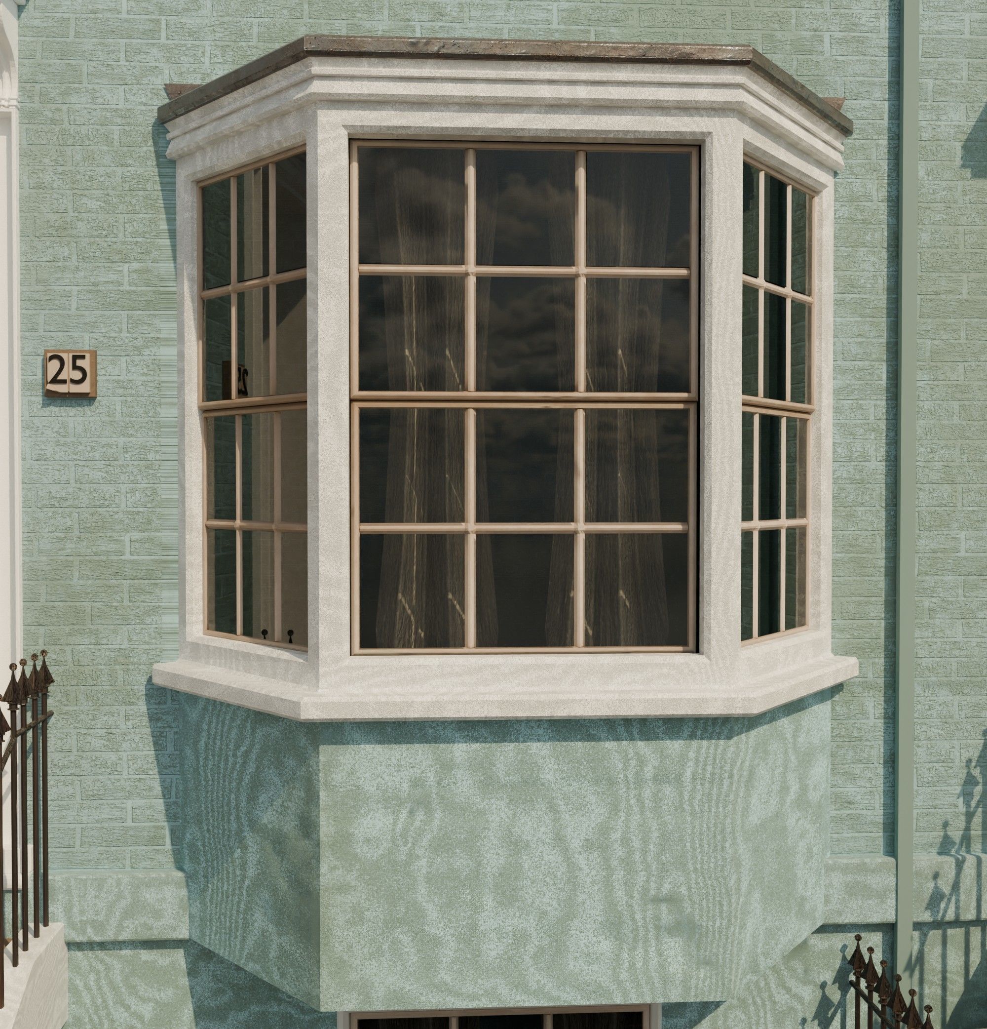 london house Low-poly 3D model_16