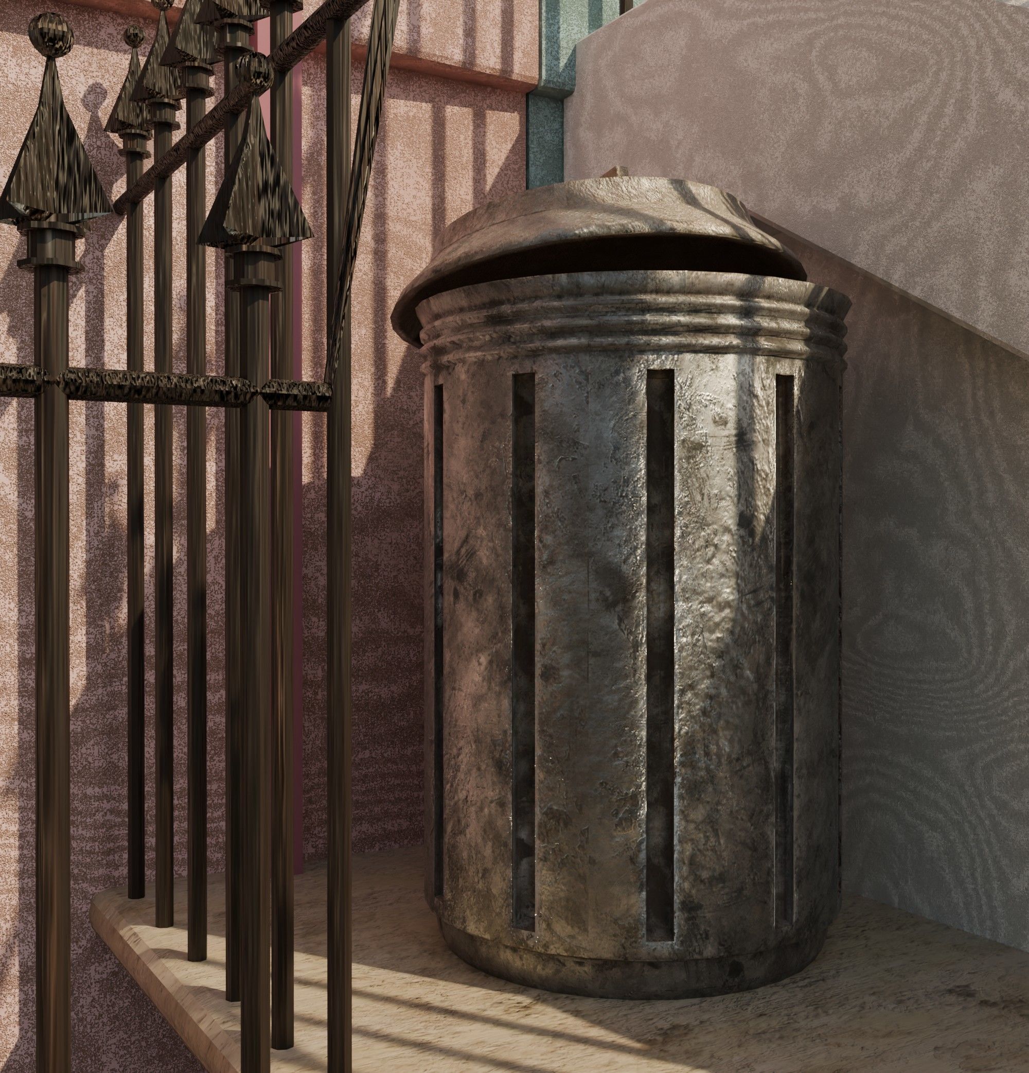 london house Low-poly 3D model_11