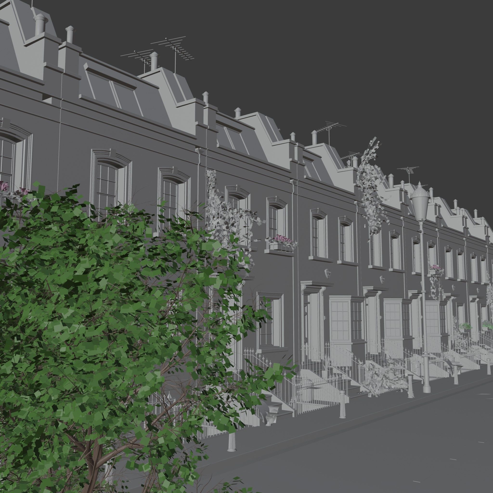 london house Low-poly 3D model_32