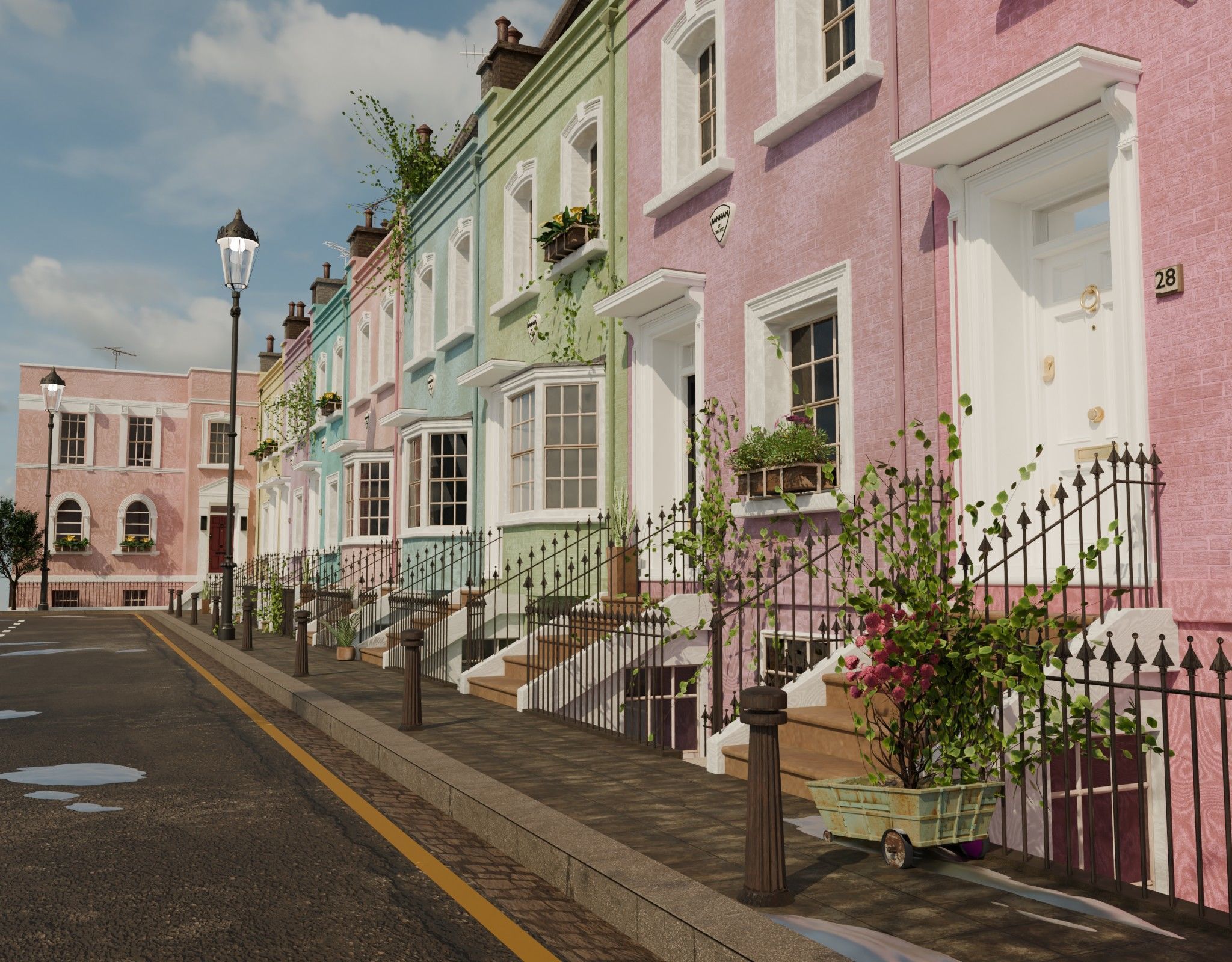 london house Low-poly 3D model_22