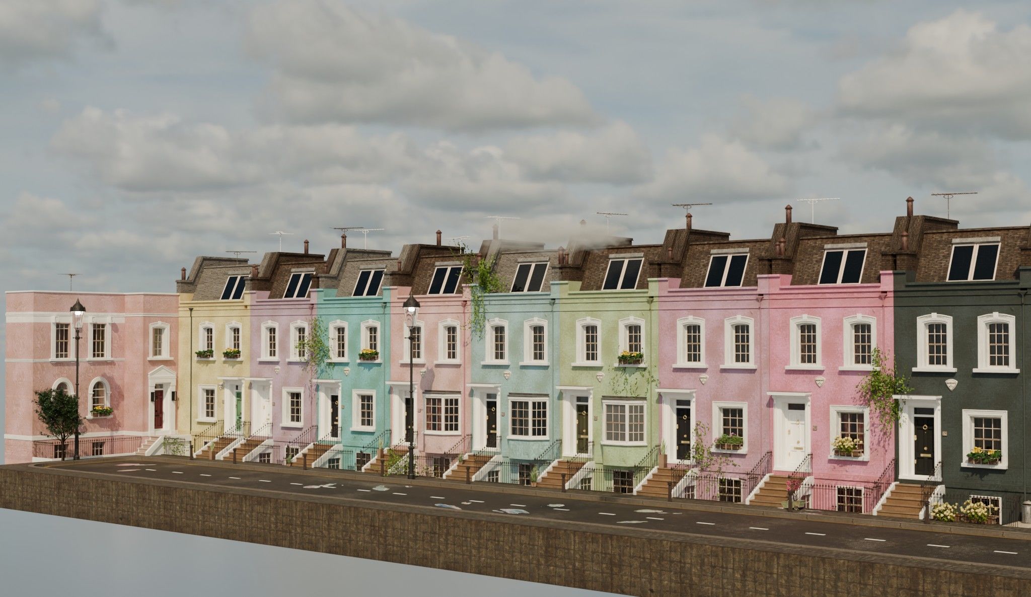 london house Low-poly 3D model_27