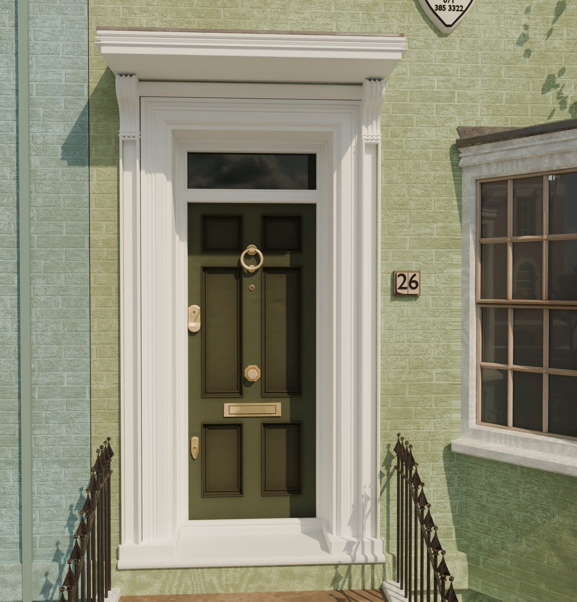 london house Low-poly 3D model_18