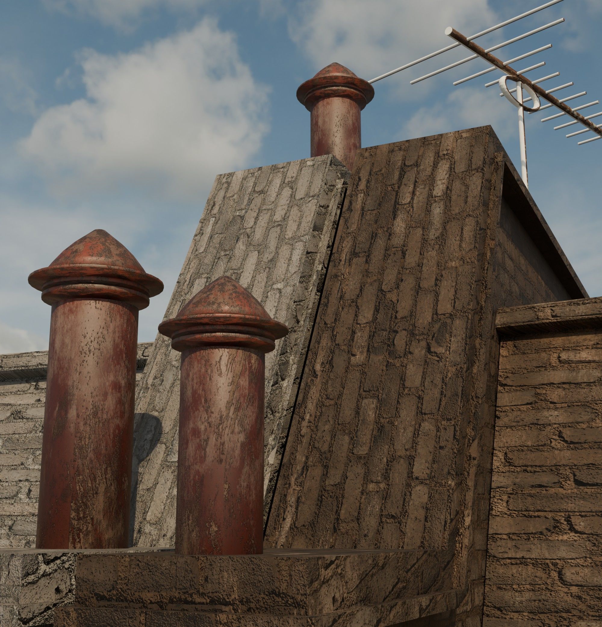 london house Low-poly 3D model_17