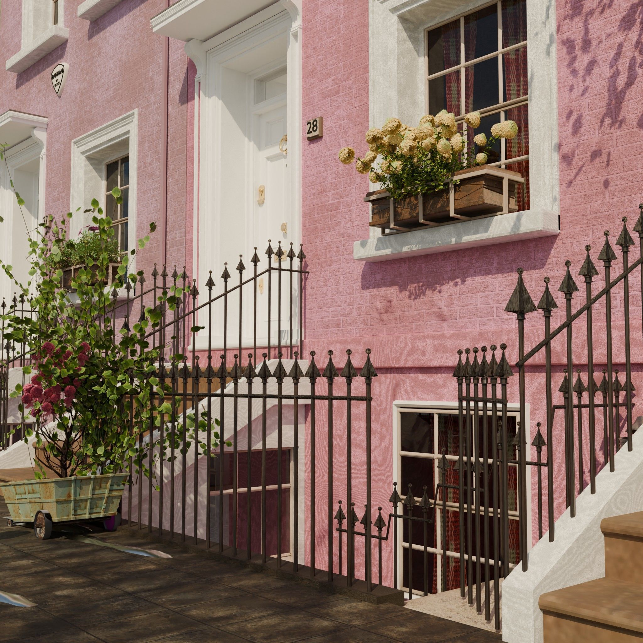 london house Low-poly 3D model_6