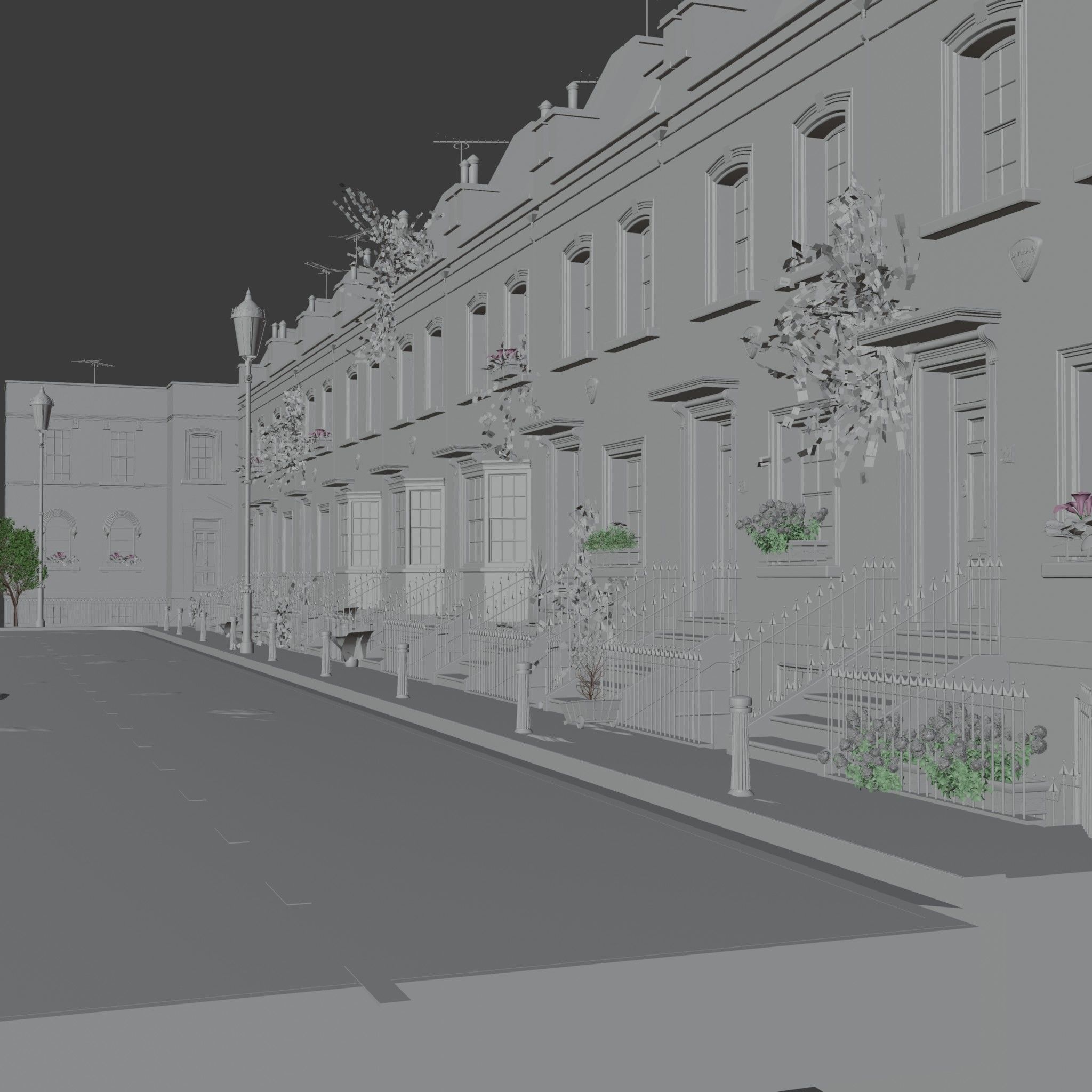 london house Low-poly 3D model_33