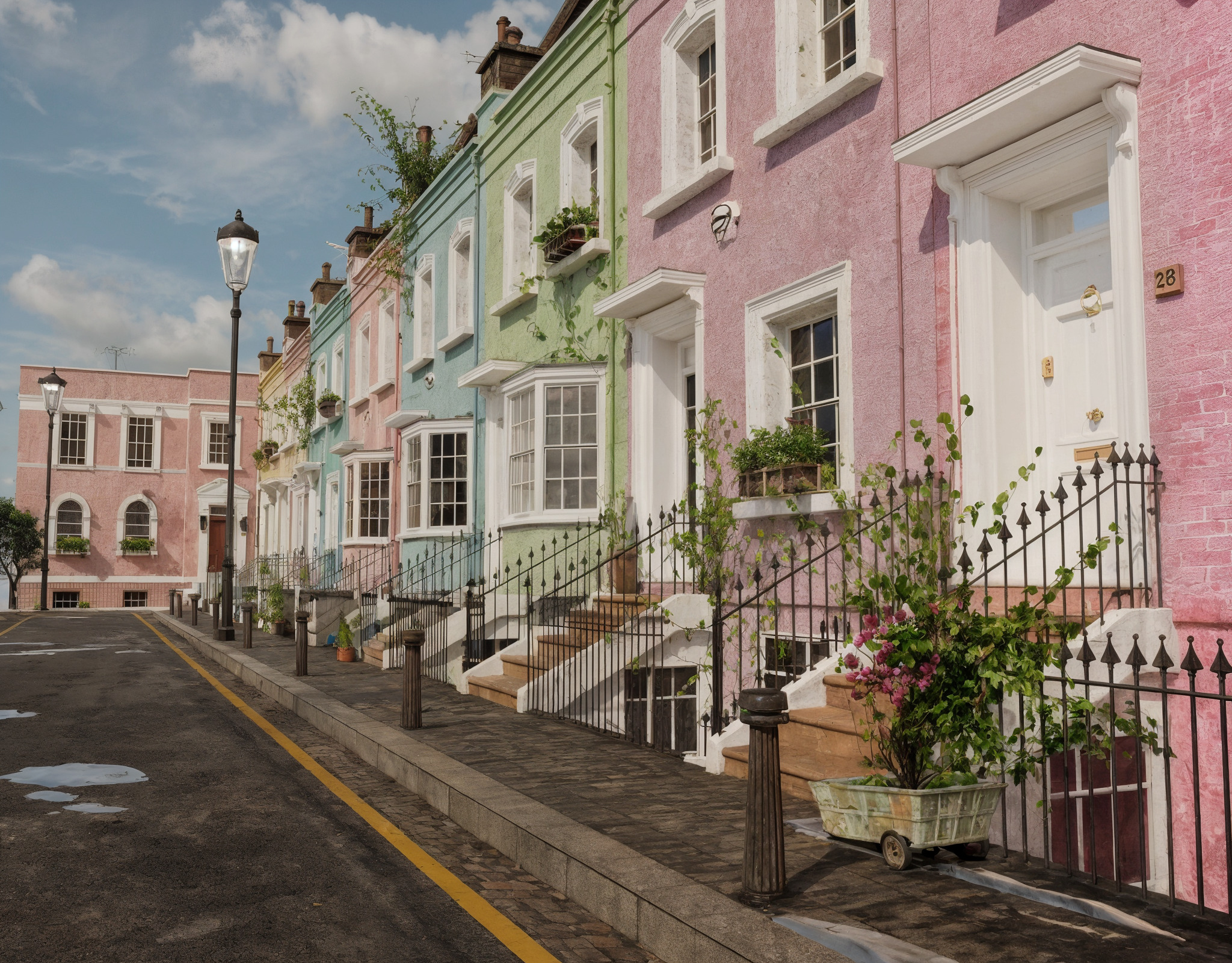 london house Low-poly 3D model_3