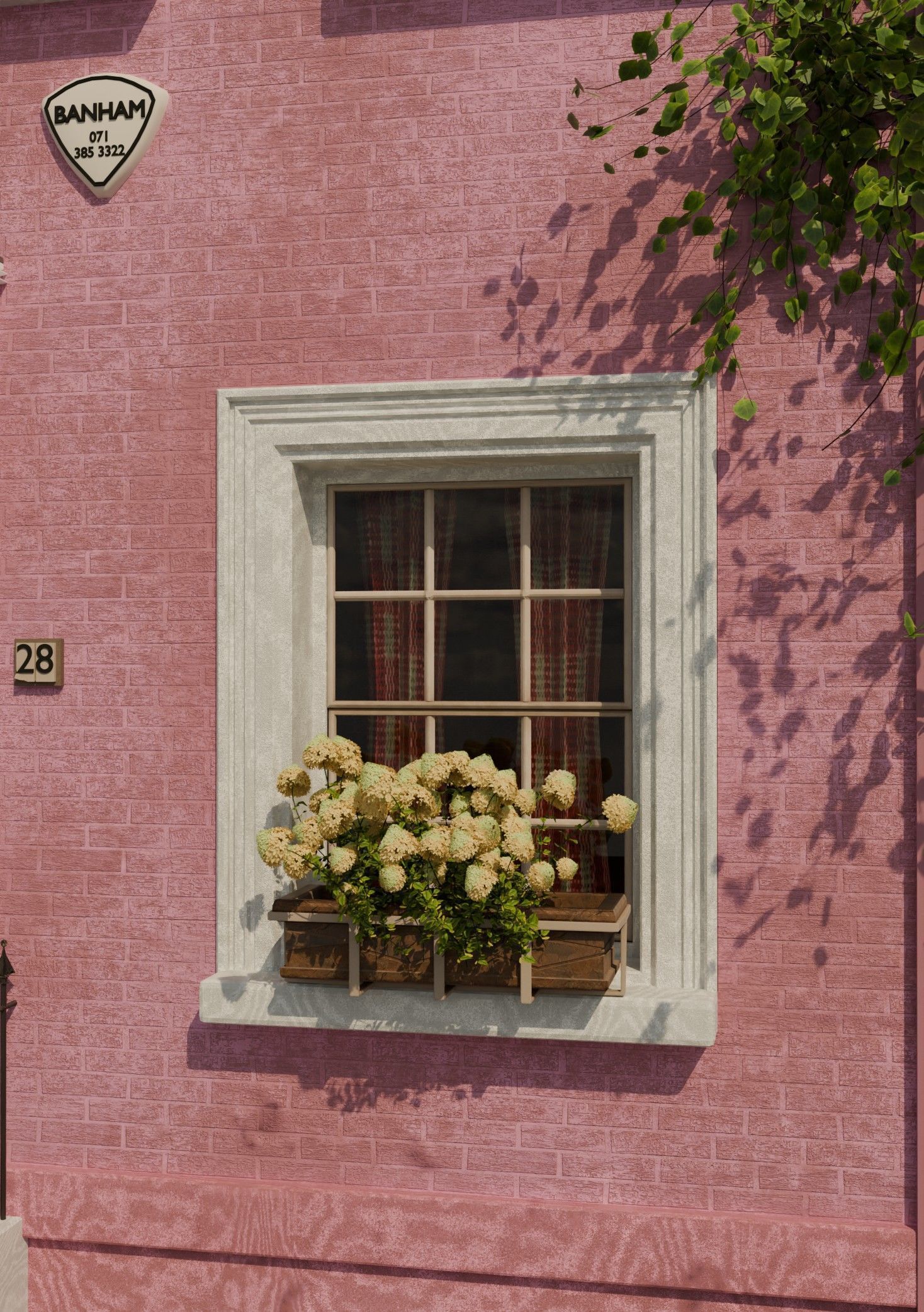 london house Low-poly 3D model_9