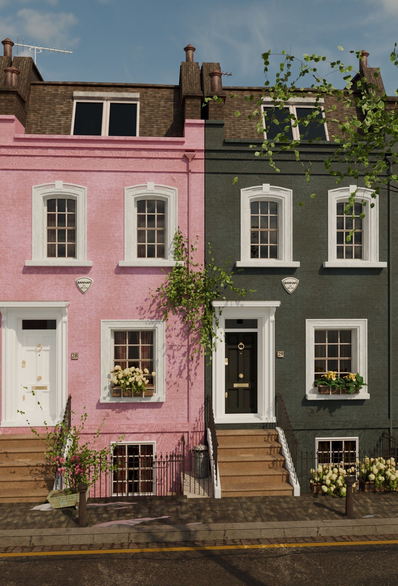 london house Low-poly 3D model_5