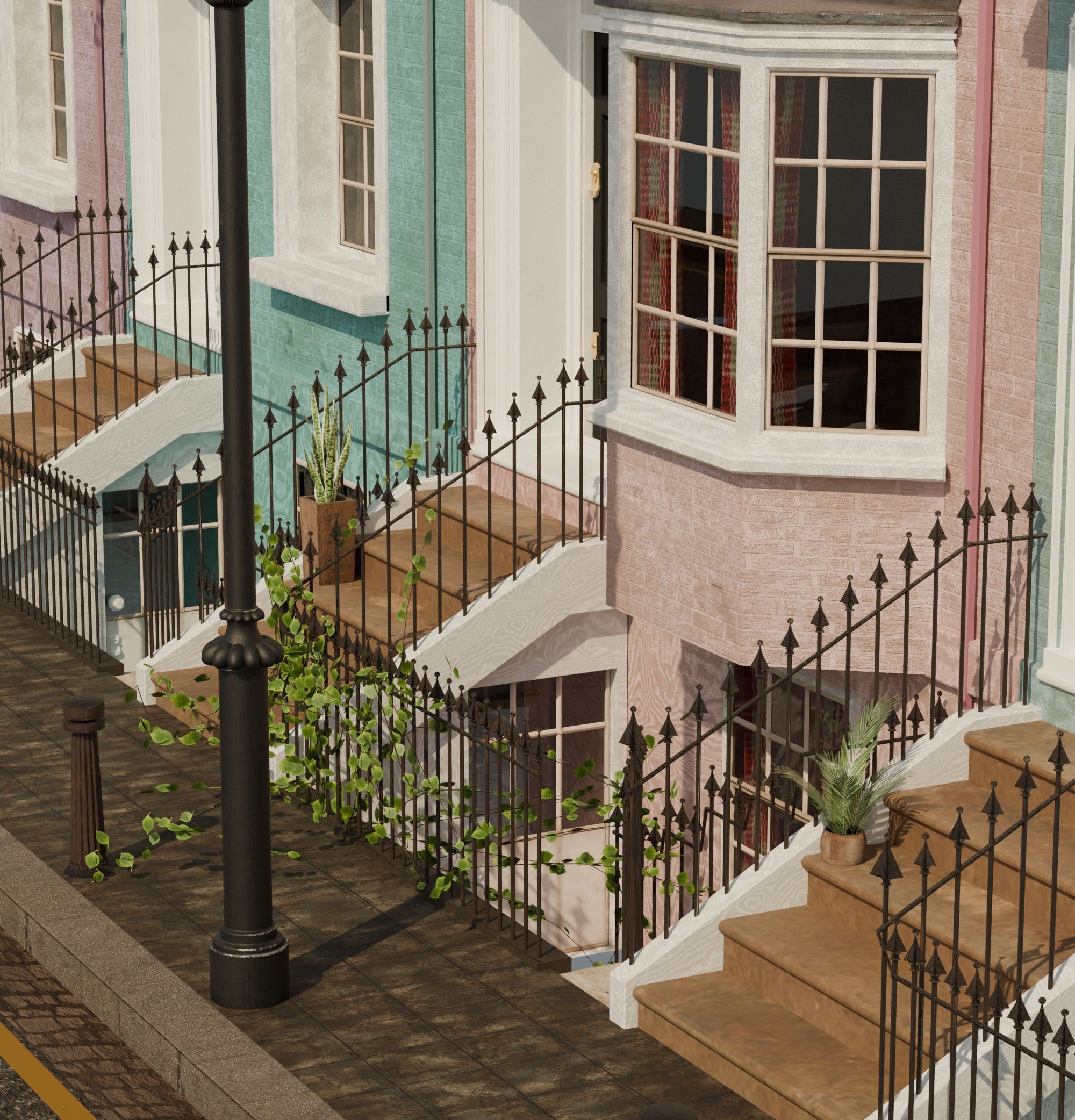 london house Low-poly 3D model_20