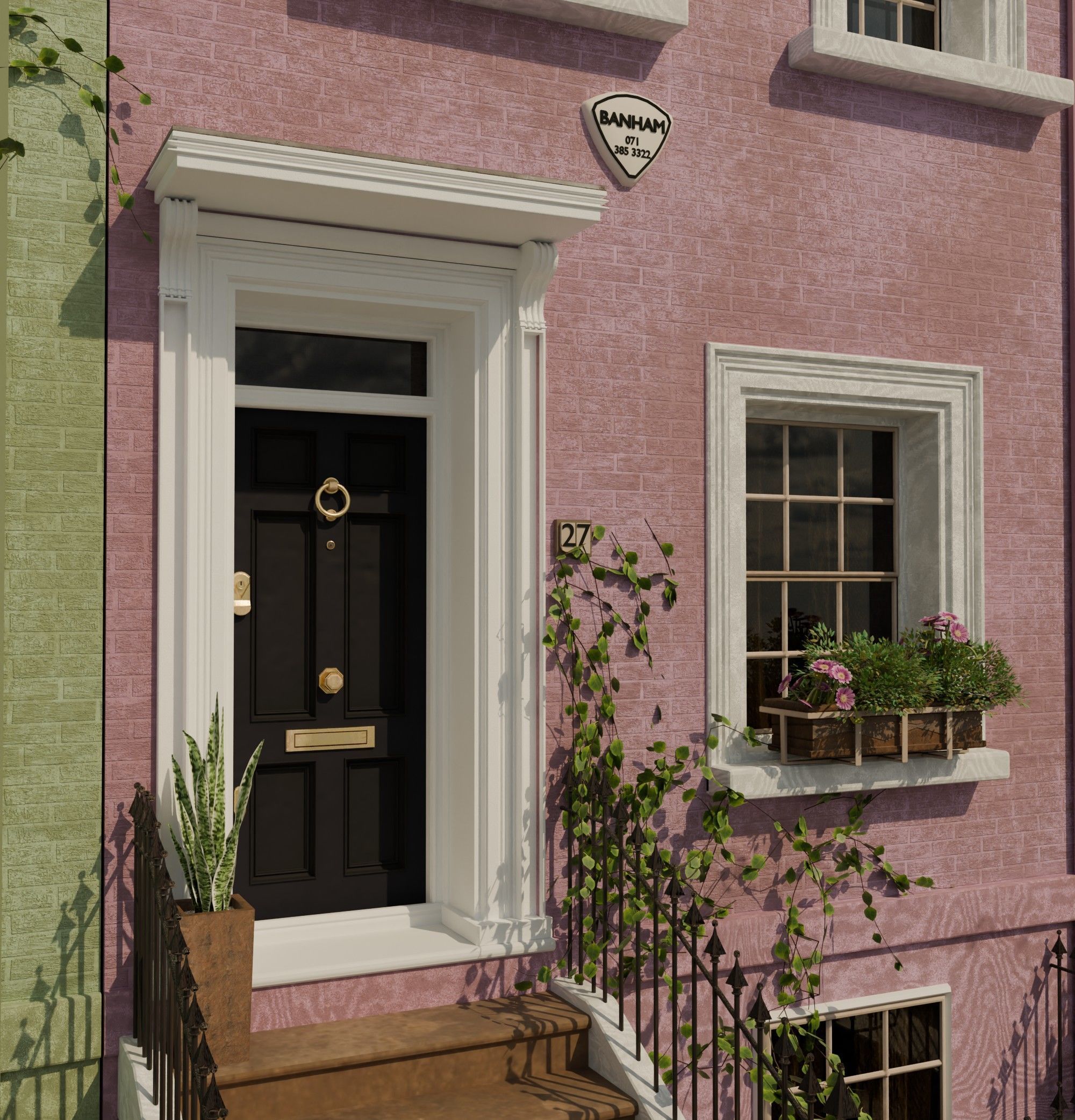 london house Low-poly 3D model_10