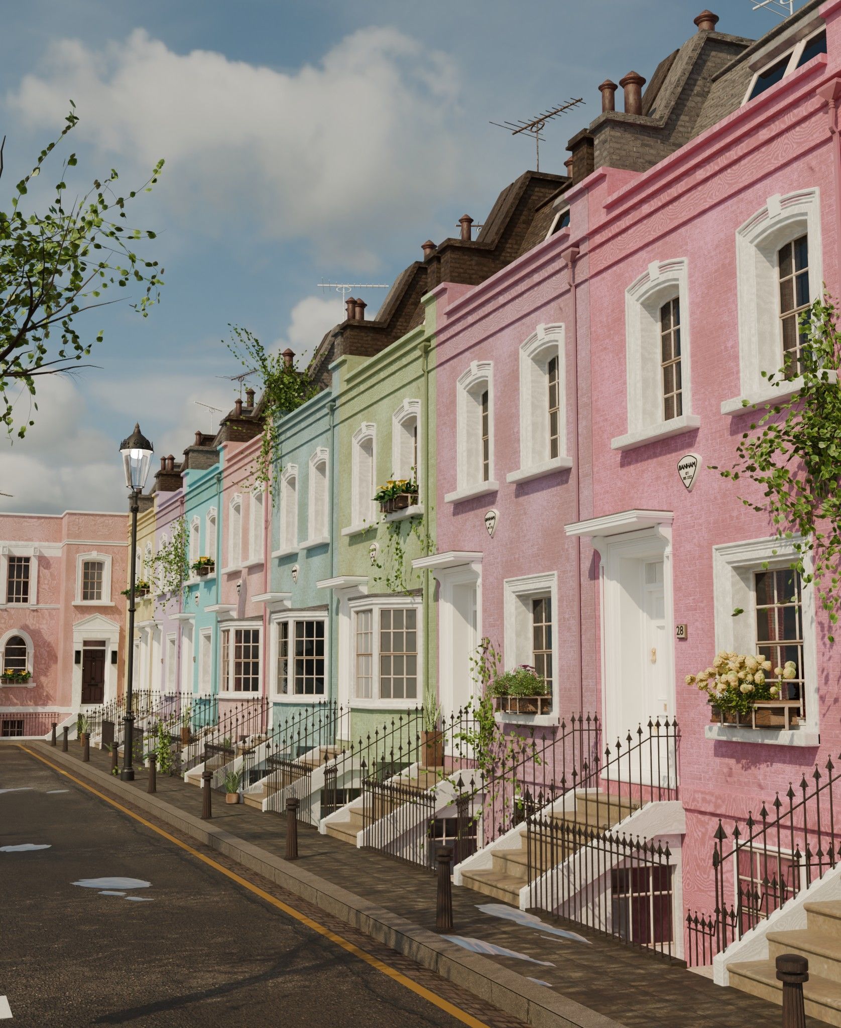 london house Low-poly 3D model_21