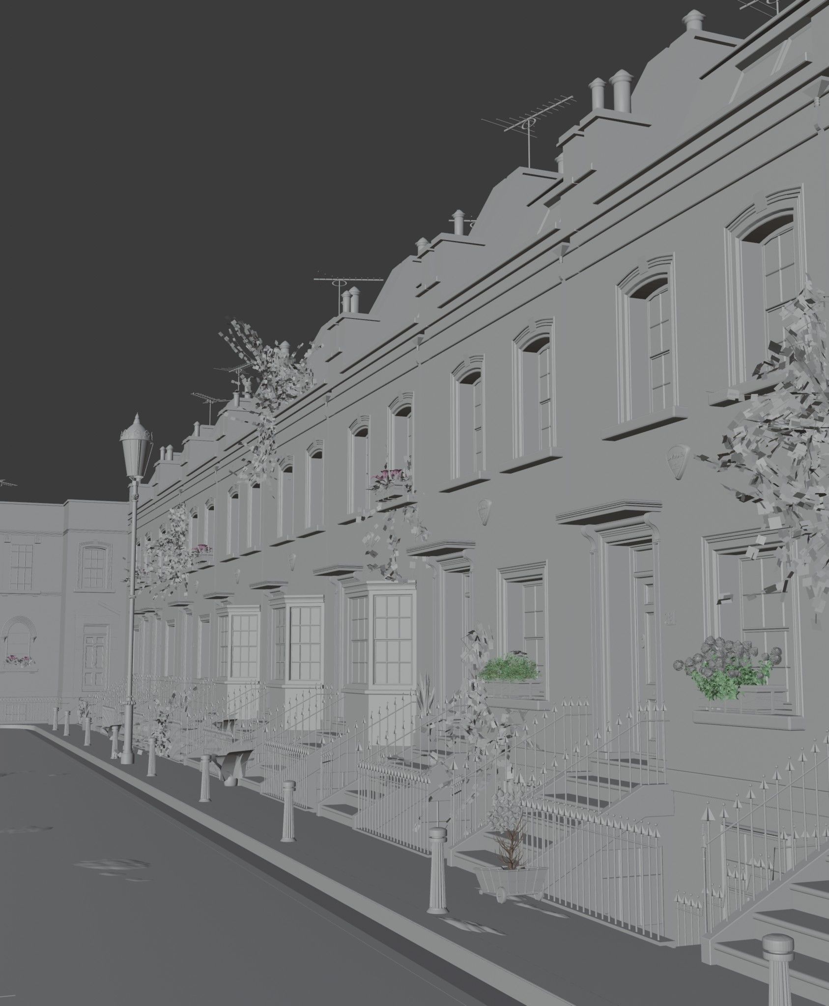 london house Low-poly 3D model_34
