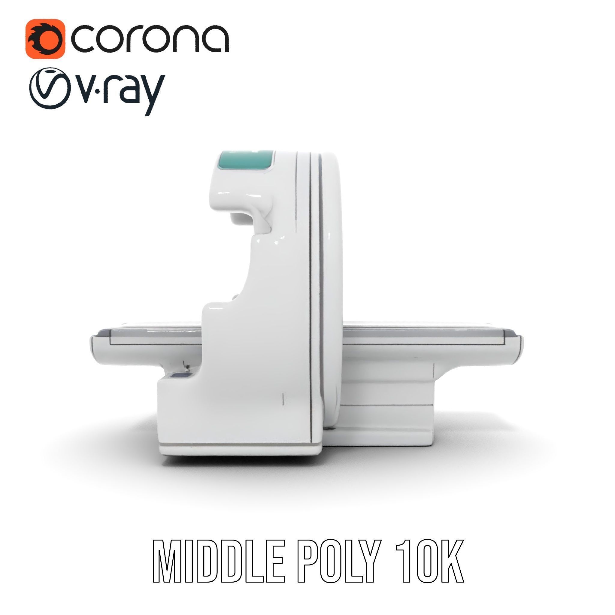 Advanced MRI Scanner Model Pack with Realistic Features Low-poly 3D model_16