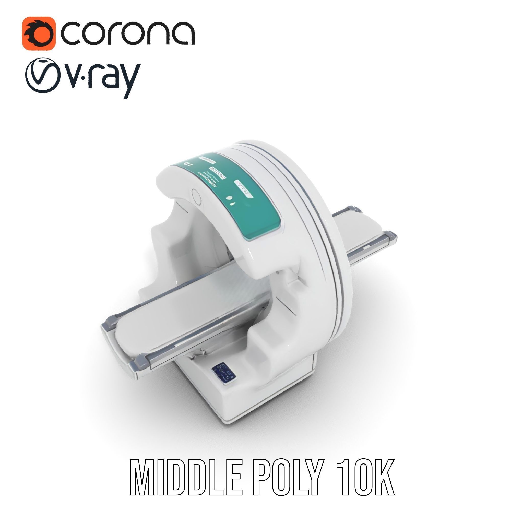 Advanced MRI Scanner Model Pack with Realistic Features Low-poly 3D model_14