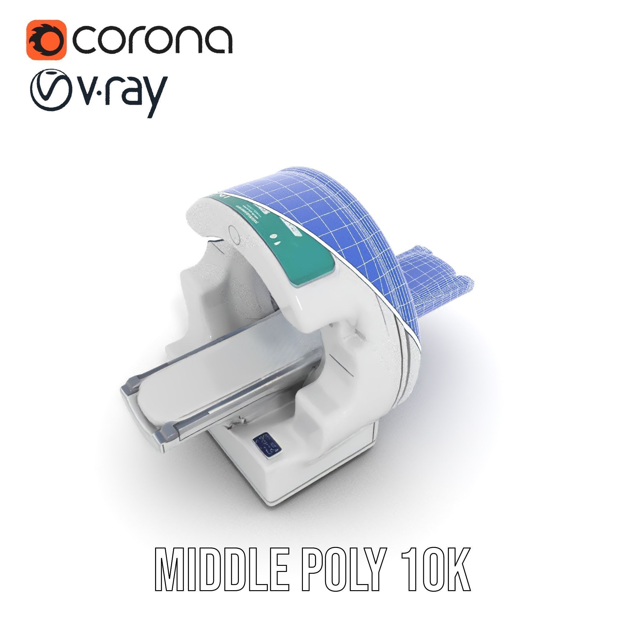 Advanced MRI Scanner Model Pack with Realistic Features Low-poly 3D model_22