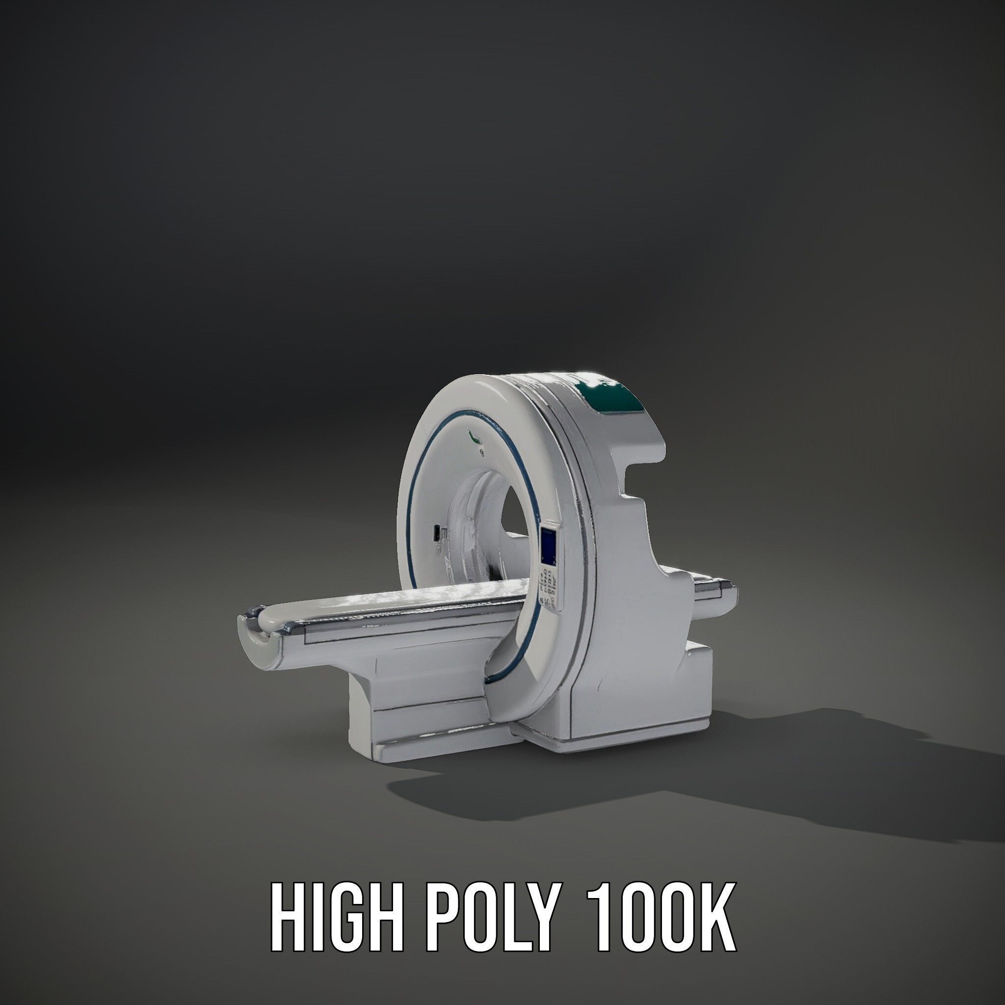 Advanced MRI Scanner Model Pack with Realistic Features Low-poly 3D model_13