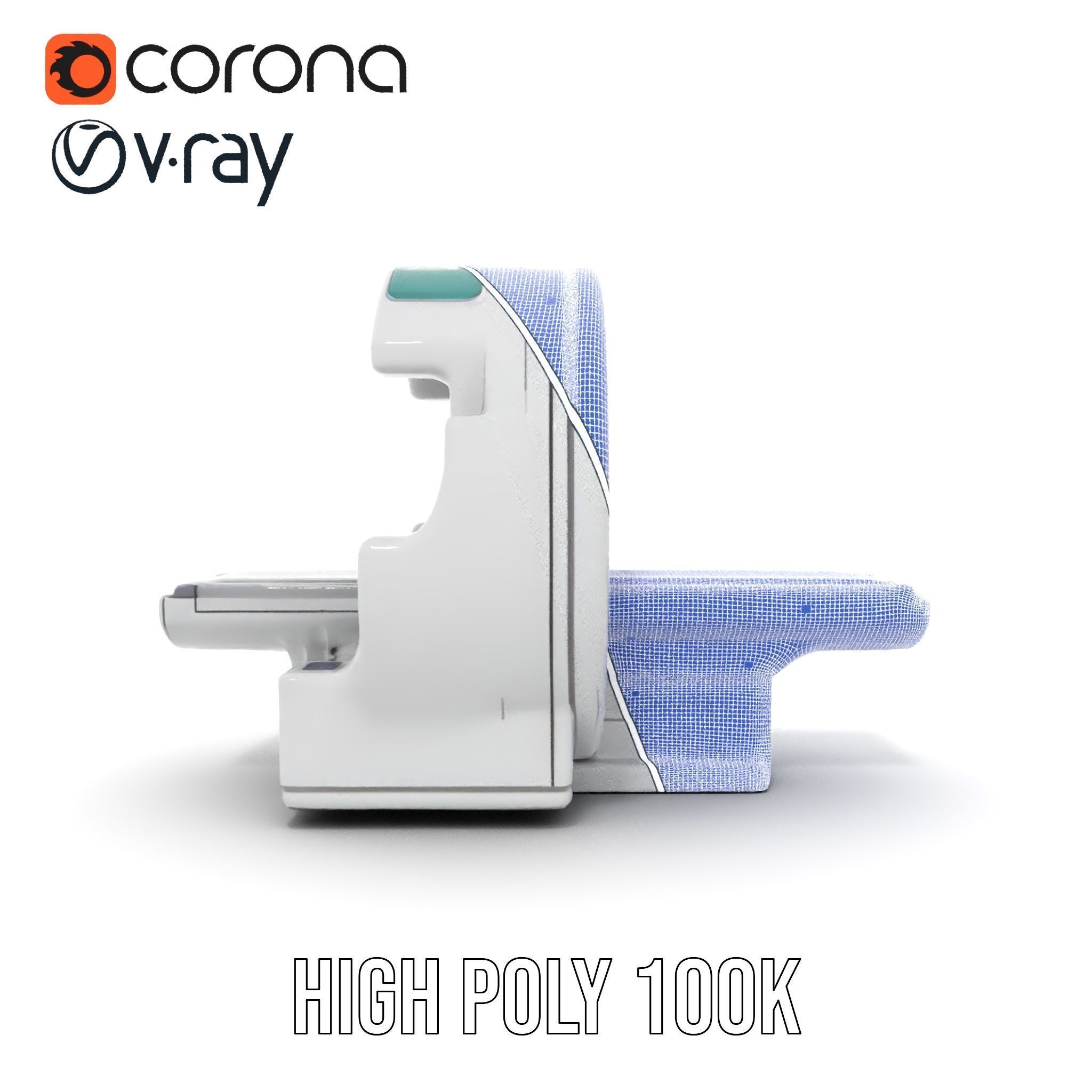 Advanced MRI Scanner Model Pack with Realistic Features Low-poly 3D model_34