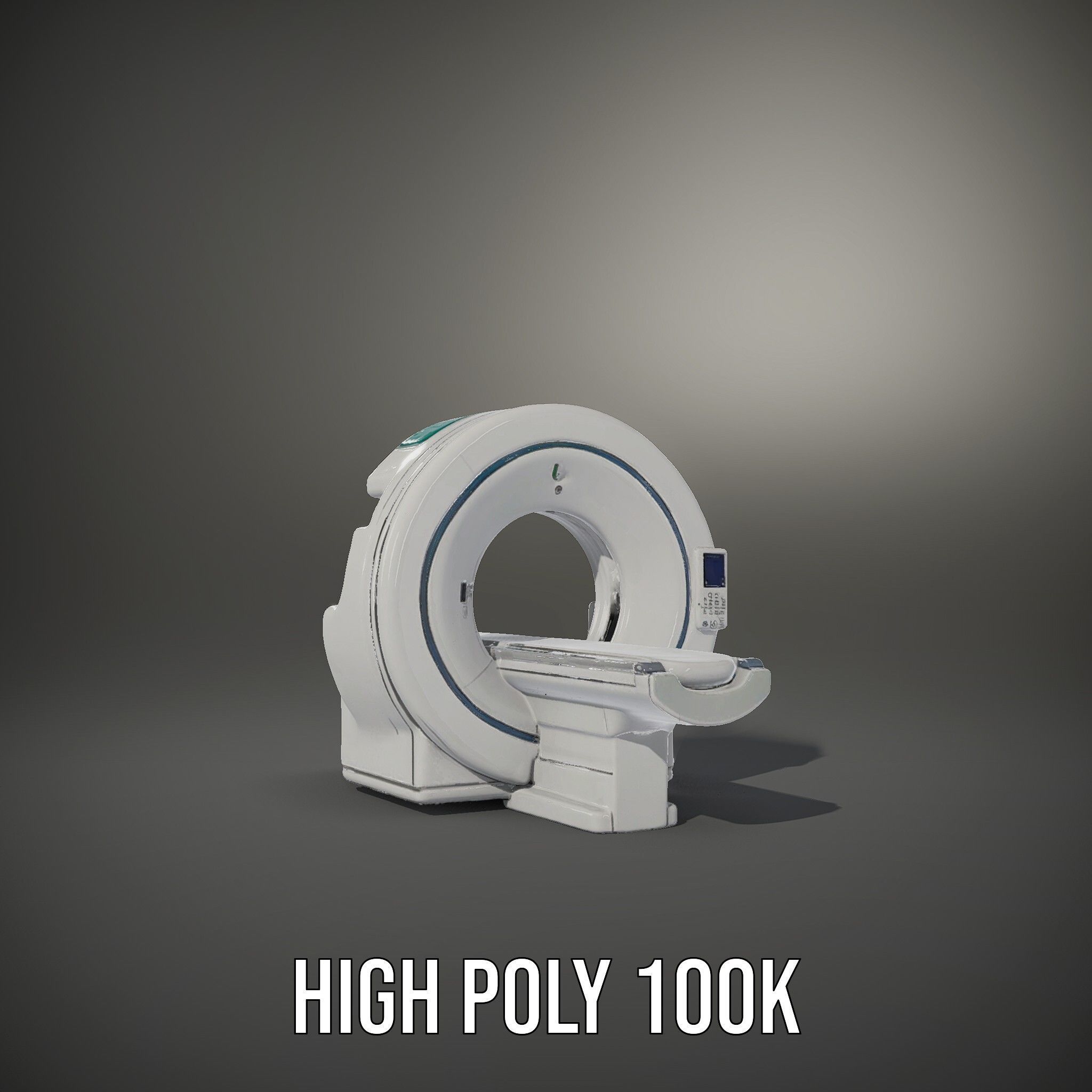 Advanced MRI Scanner Model Pack with Realistic Features Low-poly 3D model_10