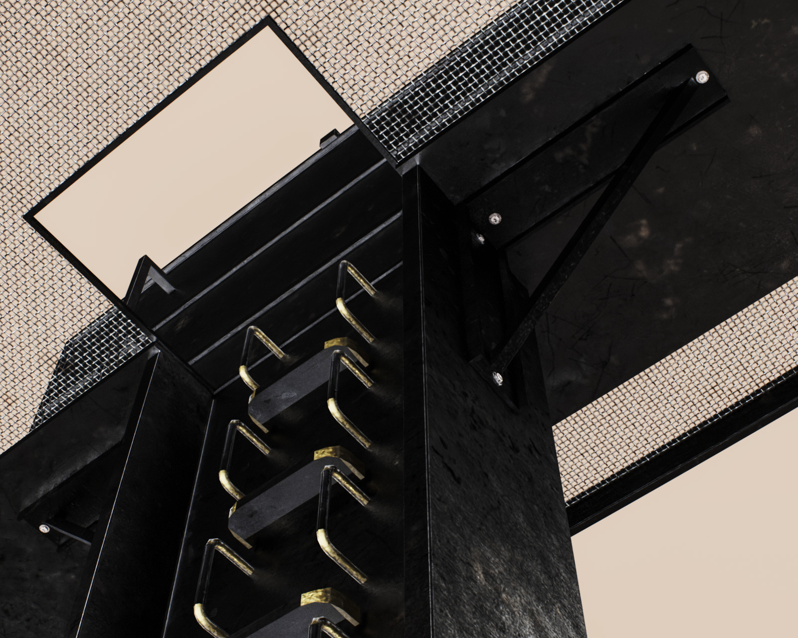 Advertising Billboard Bigboard Low-poly 3D model_5